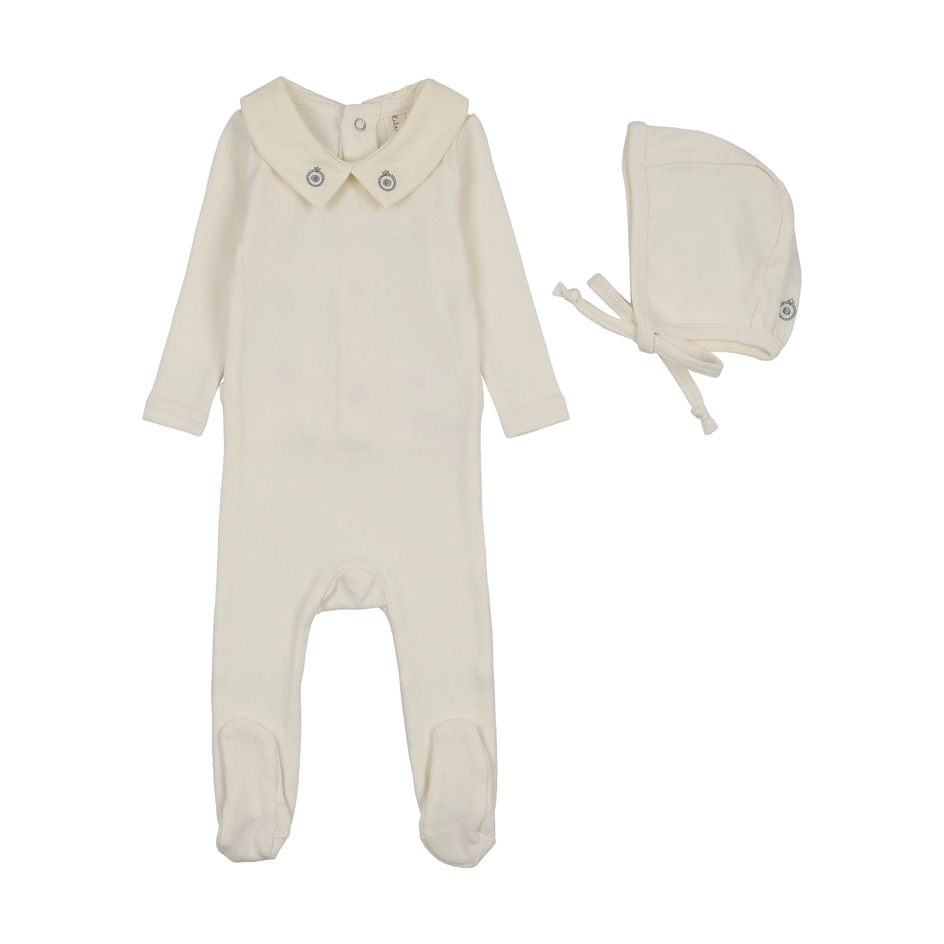 Lilette Sweetheart Collar Footie Set
