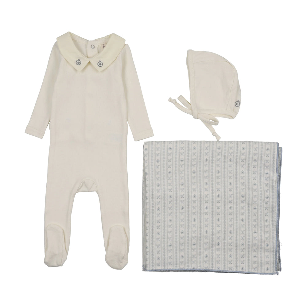 Pre-Order Lilette Sweetheart Collar Layette Set