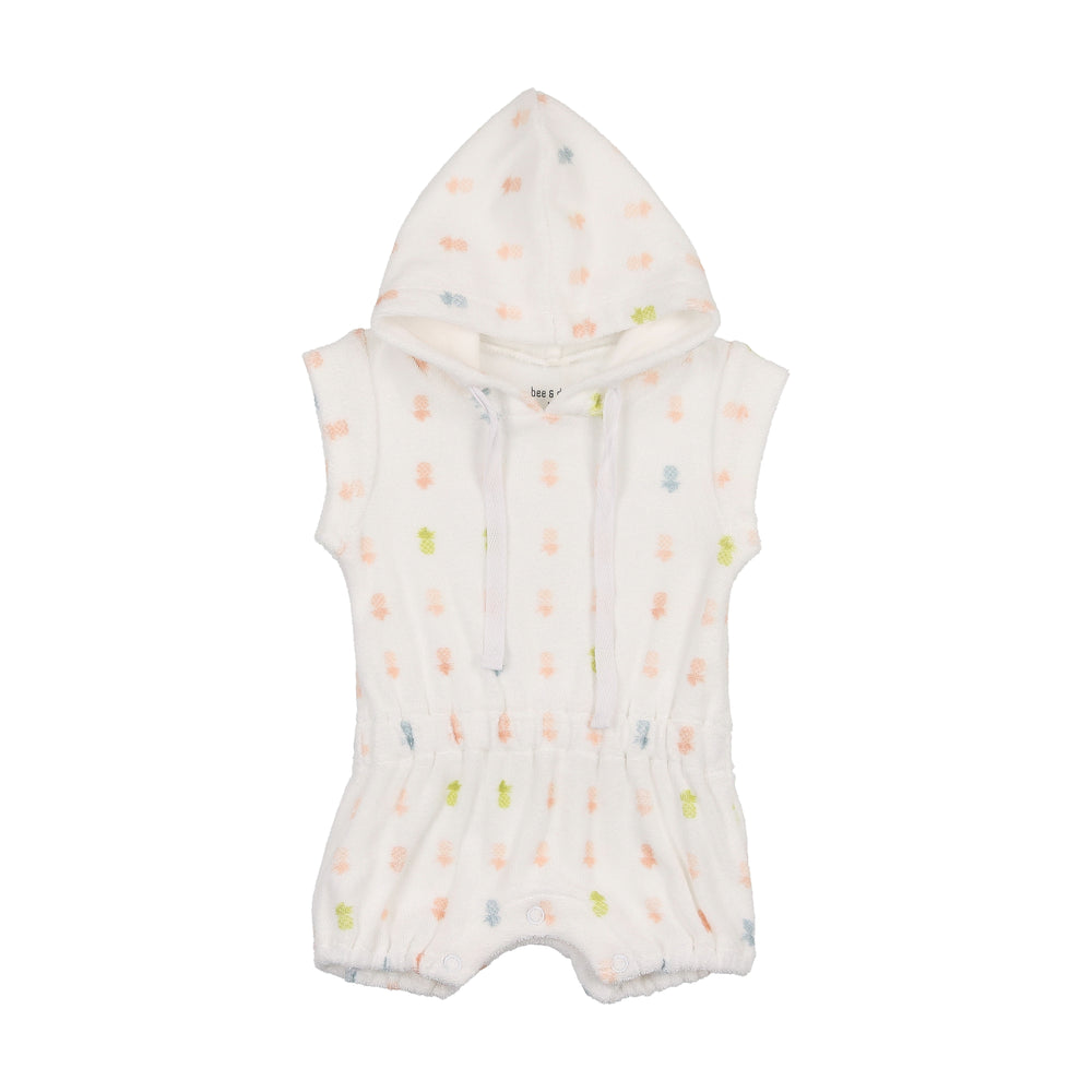 Bee & Dee Girls Terry Pineapple Romper
