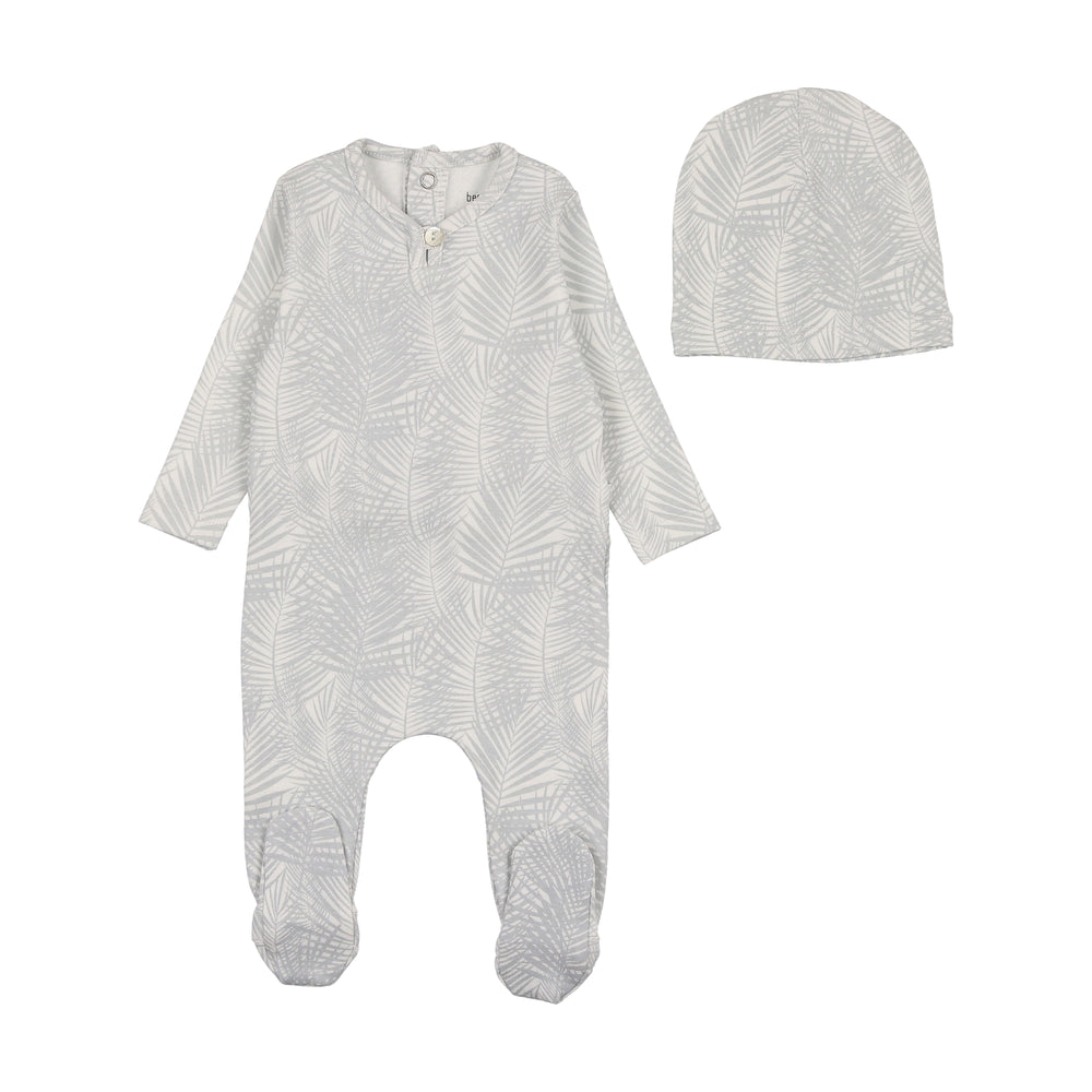 Boys Tropical Print Footie & Beanie