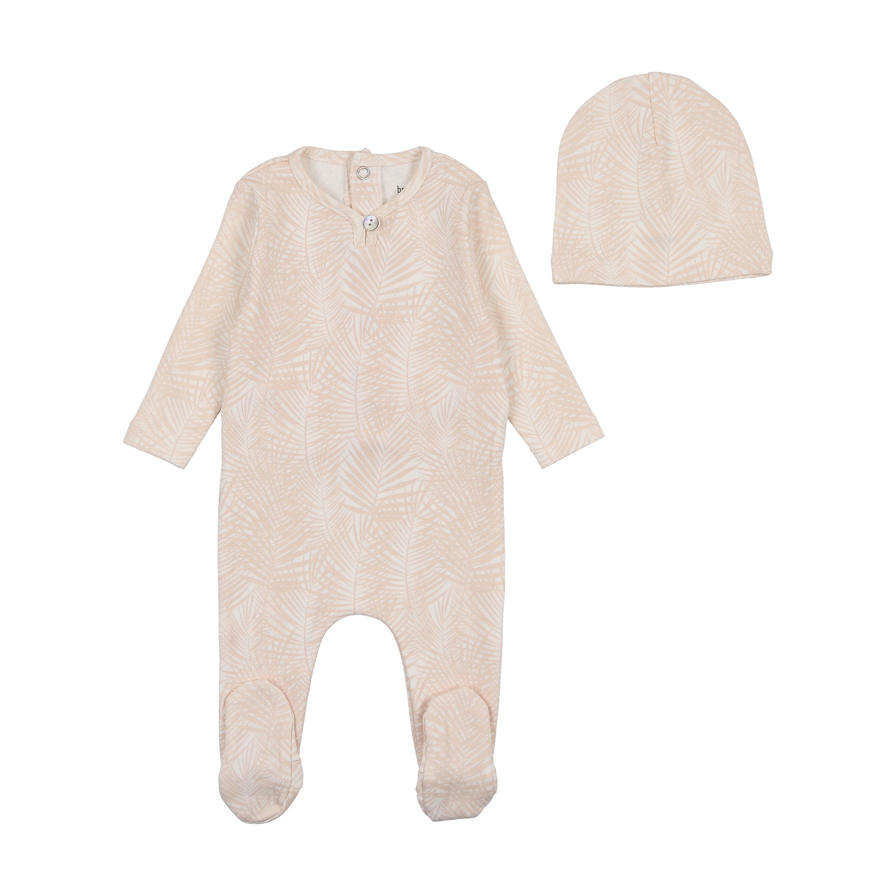 Girls Tropical Print Footie & Beanie