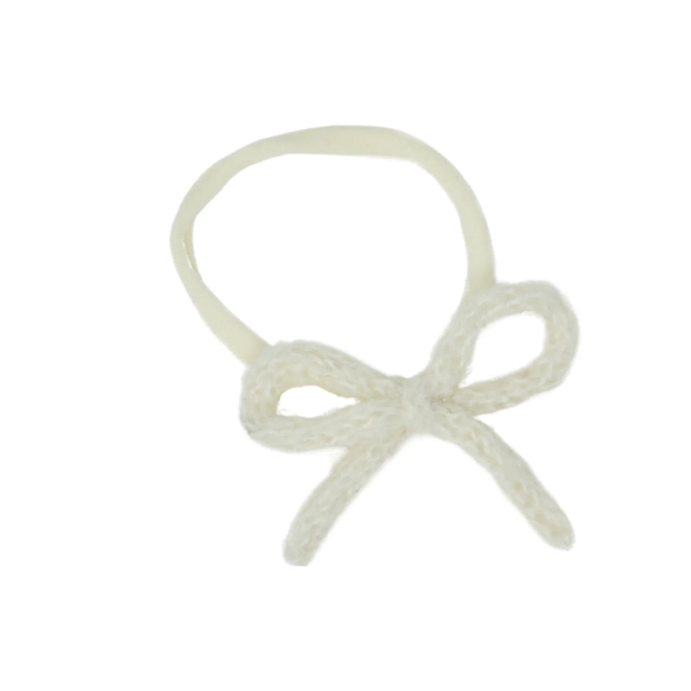 Bandeau Bows Knit Winter Bow Baby Headband