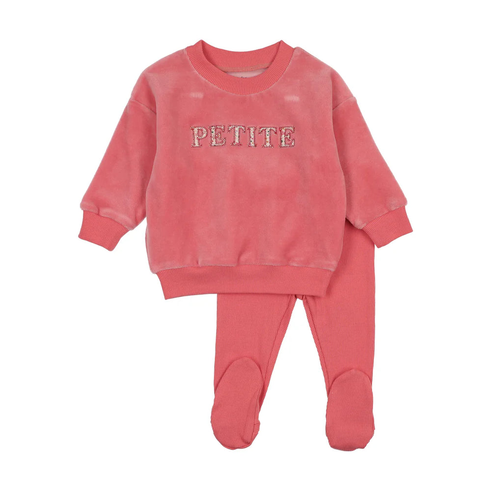 Pre-Order Bee and Dee Girls Petite Velour Set
