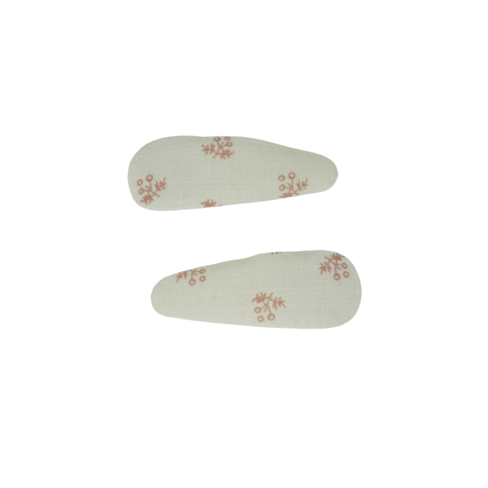 Bandeau Vintage Ditsy Floral Snap Clip Set