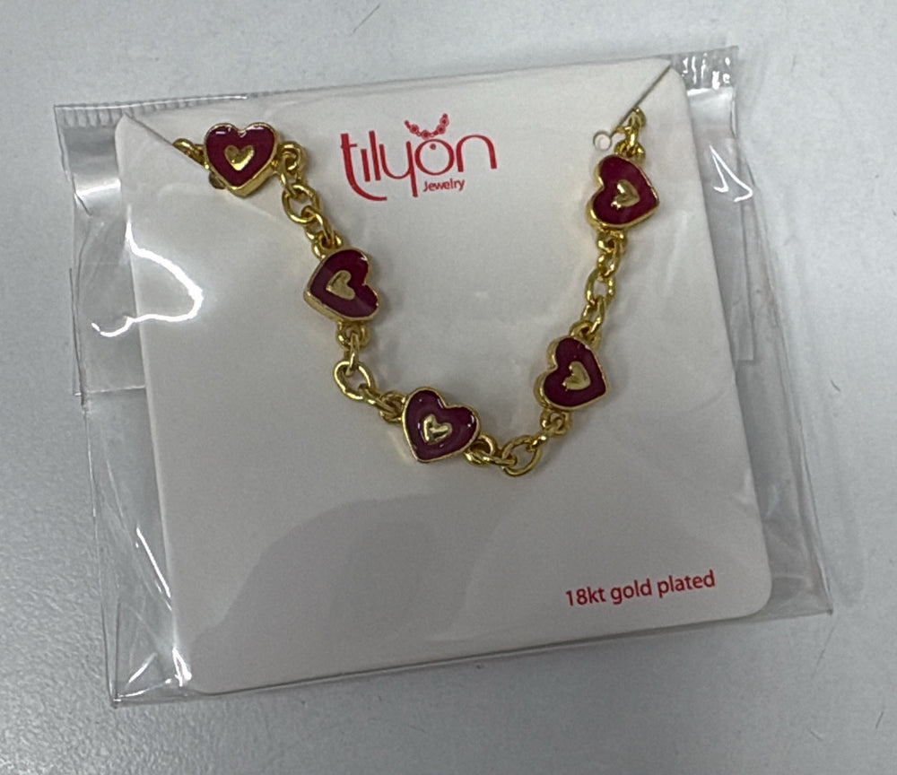Tilyon Jewlery Double Heart Bracelet