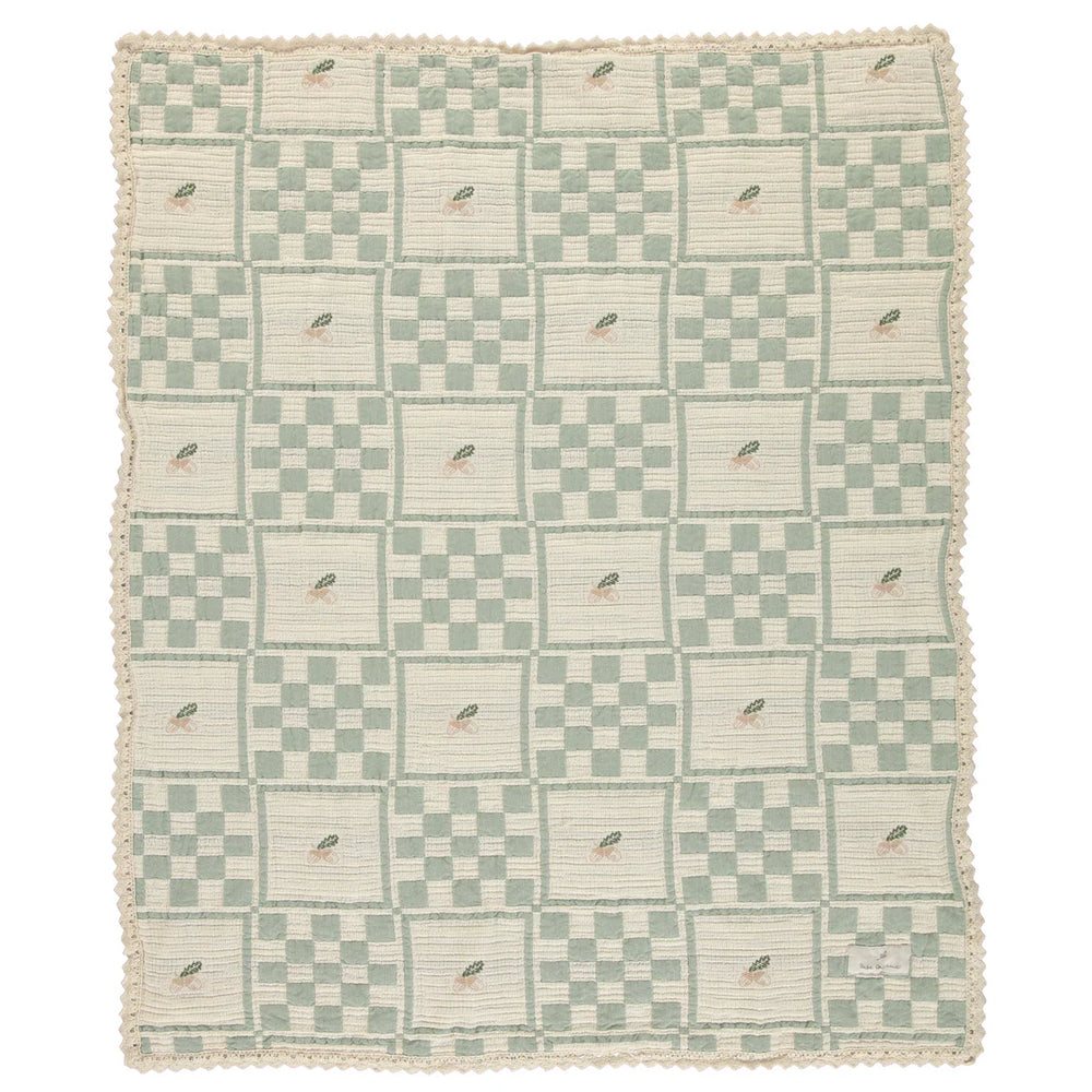 BEBE Organic Acorn Patchwork Blanket