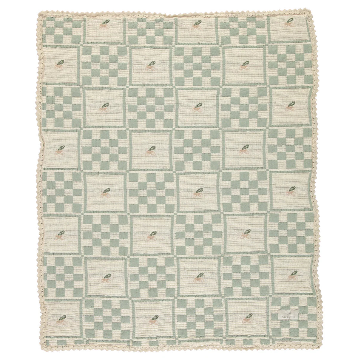 BEBE Organic Acorn Patchwork Blanket