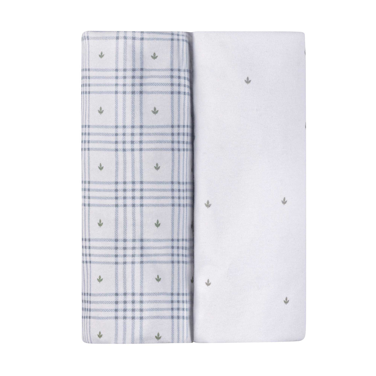 Ely's & Co- Waterproof Crib Sheets Floral Plaid Collection
