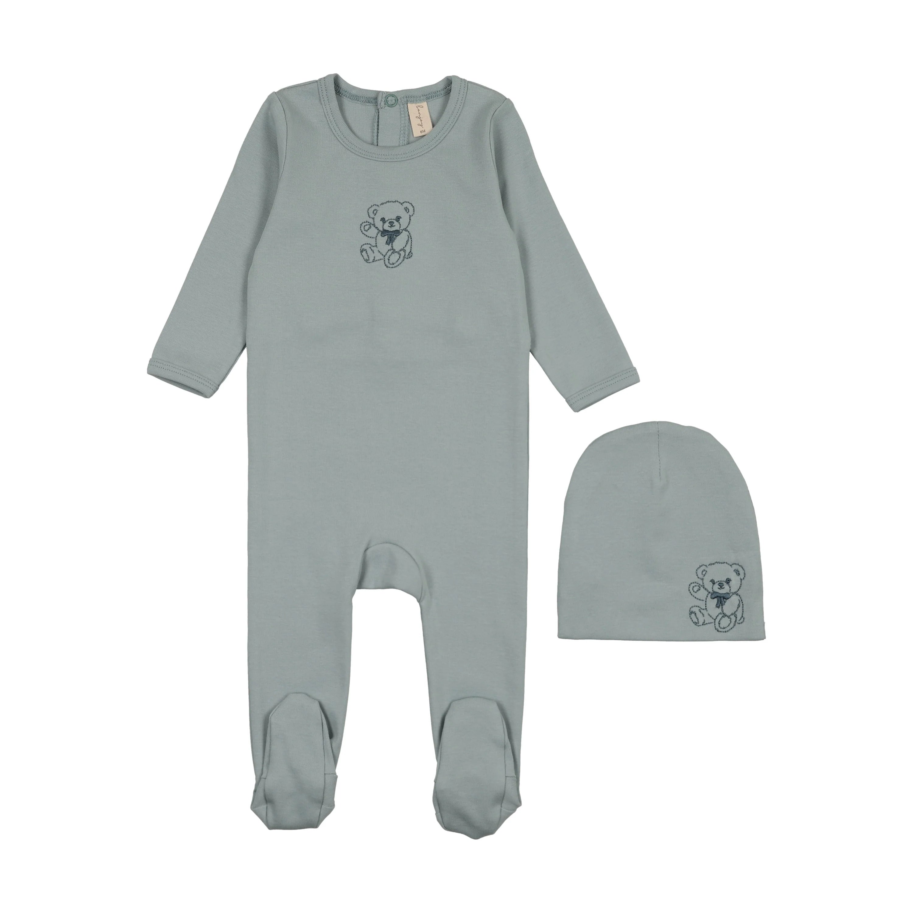 Bonjoy Embroidered Footie Hat & Beanie