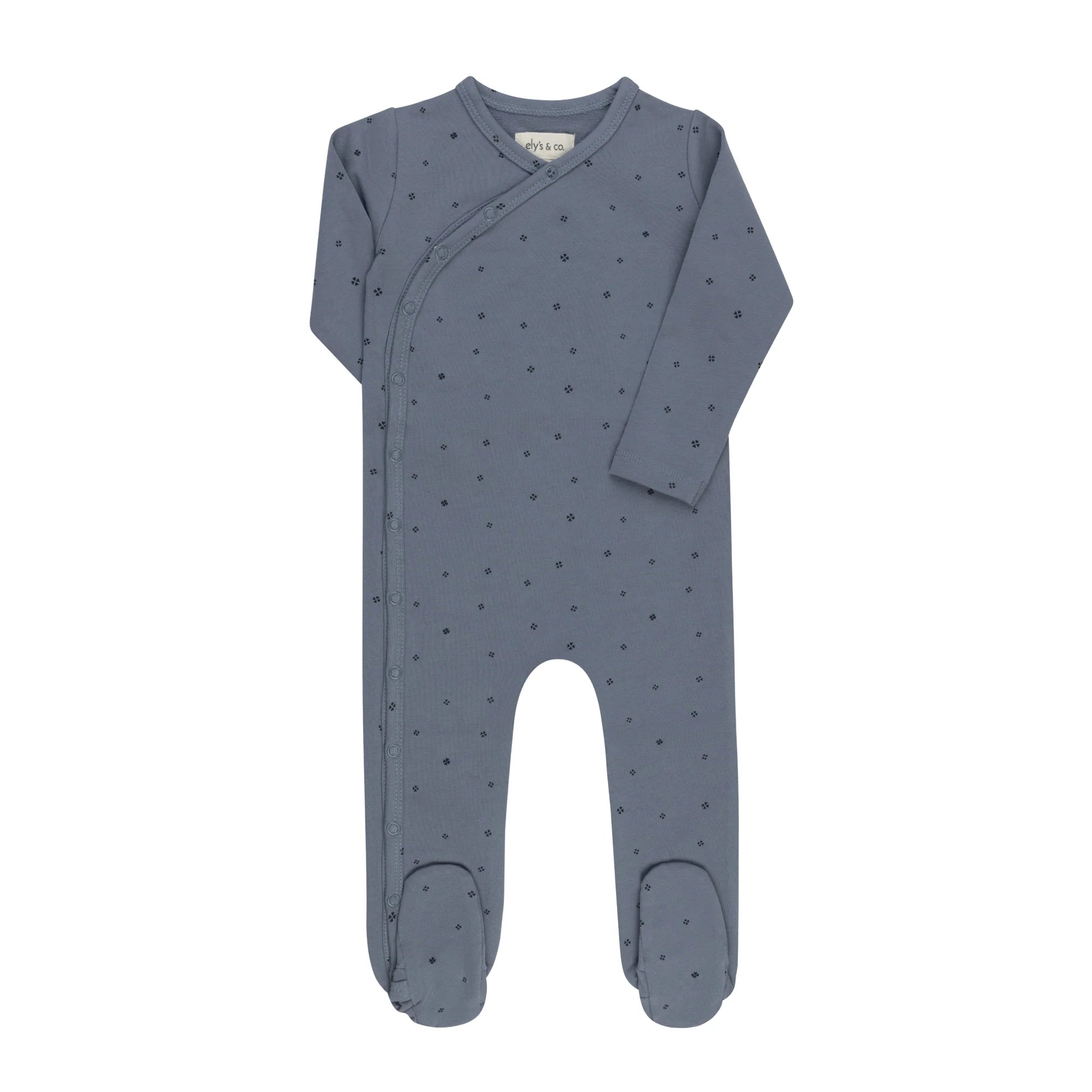 Ely's & Co Clover Print Footie