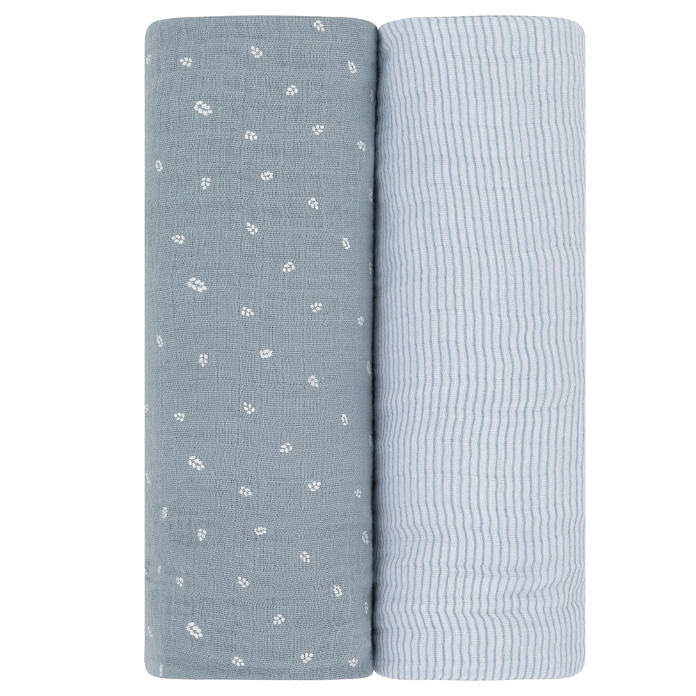 Pre-Order Ely's and Co Two Pack Muslin Swaddles