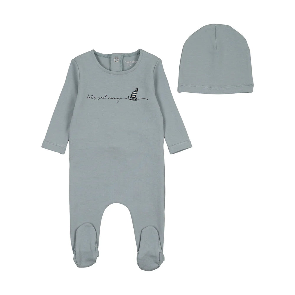 Bee & Dee Let's Go Footie & Beanie