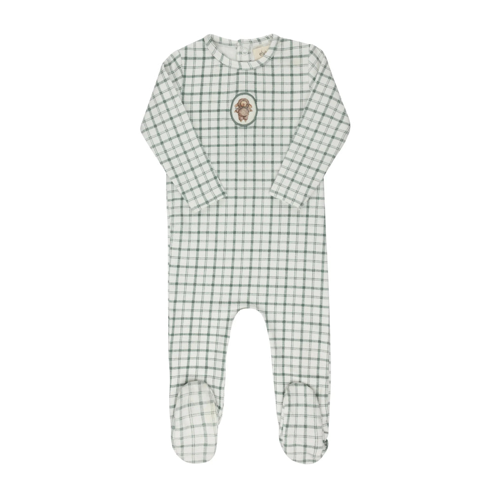 Ely's & Co Plaid Sheep Footie