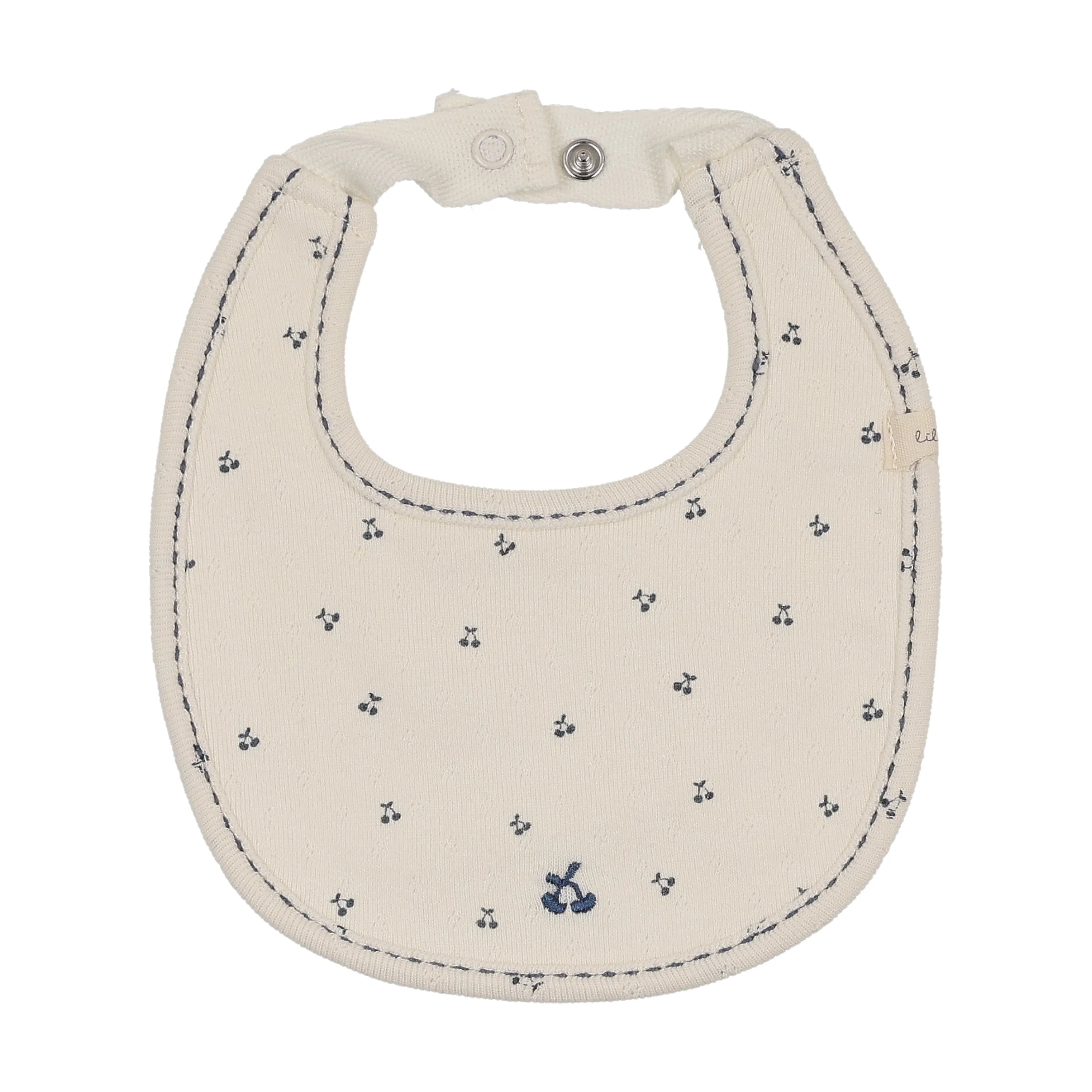 Lilette Cherry Pointelle Bib