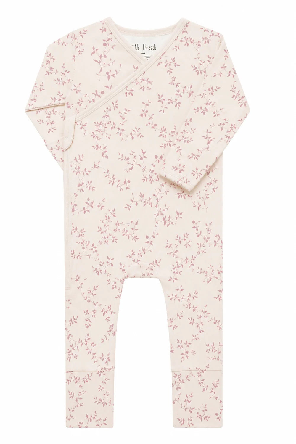 Little Threads Bamboo Wrap Vines Footie