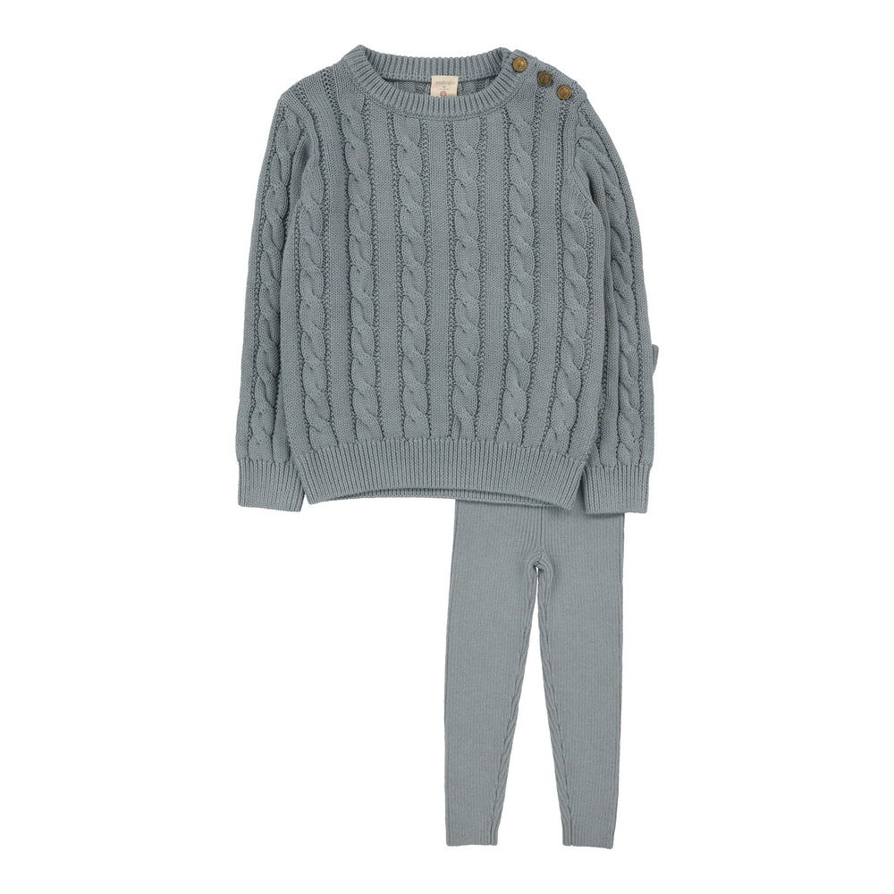 Pre-Order Lil Legs Cable Knit Set