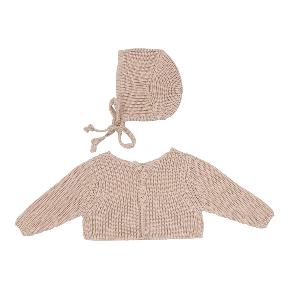 FW25' Lilette Chunky Knit Shrug & Bonnet