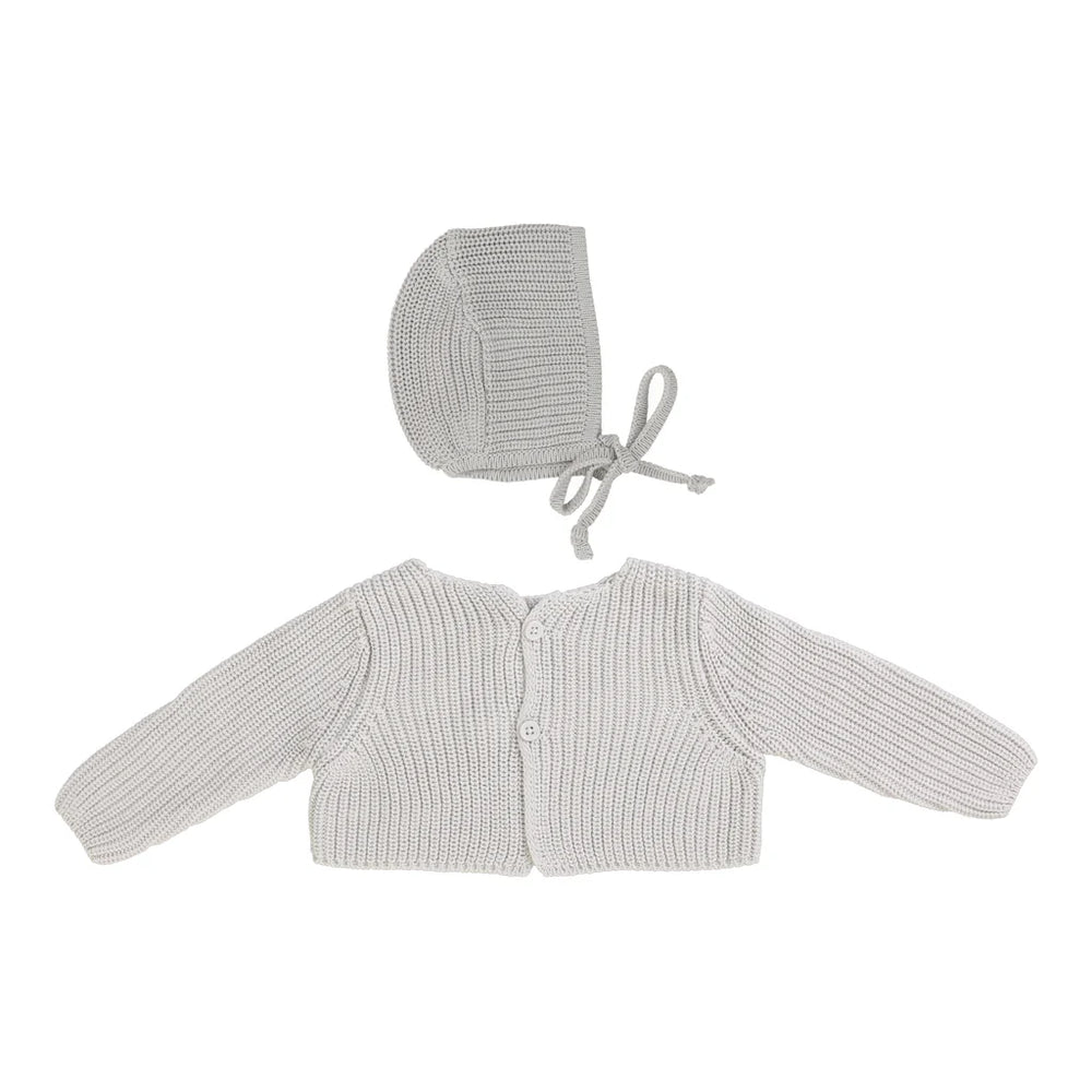 Lilette FW25' Chunky Knit Shrug & Bonnet