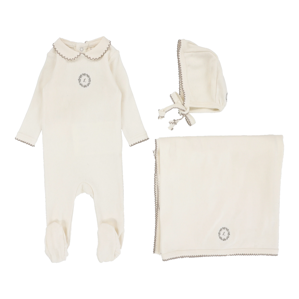 Lilette Emblem Embroidered Layette Set