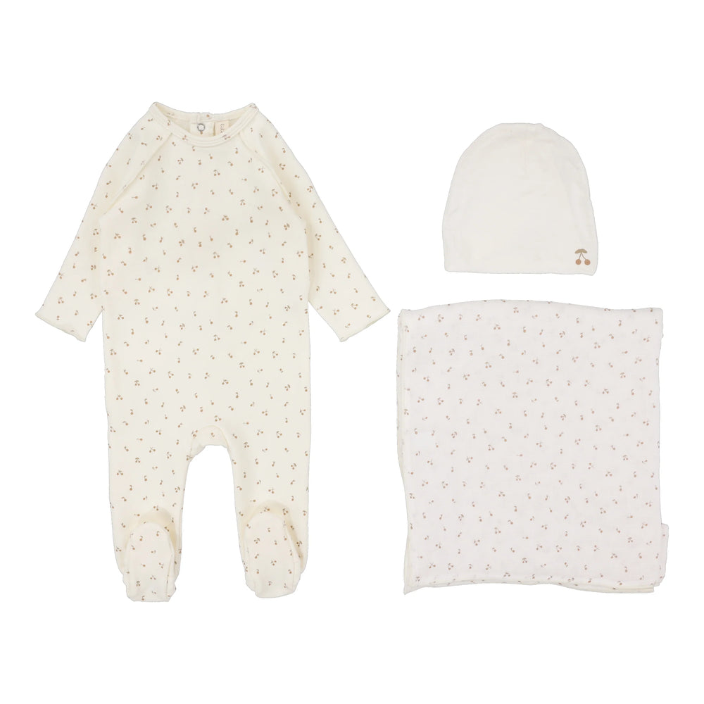 Pre-Order Lilette Cherry Print Layette Set