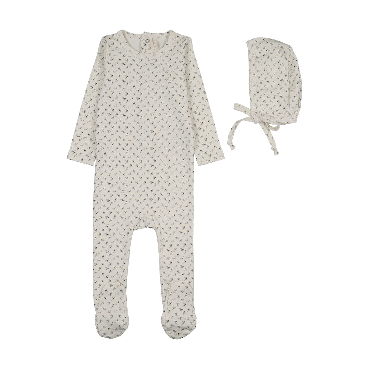 Lilette Cherry Blossom Footie/Bonnet