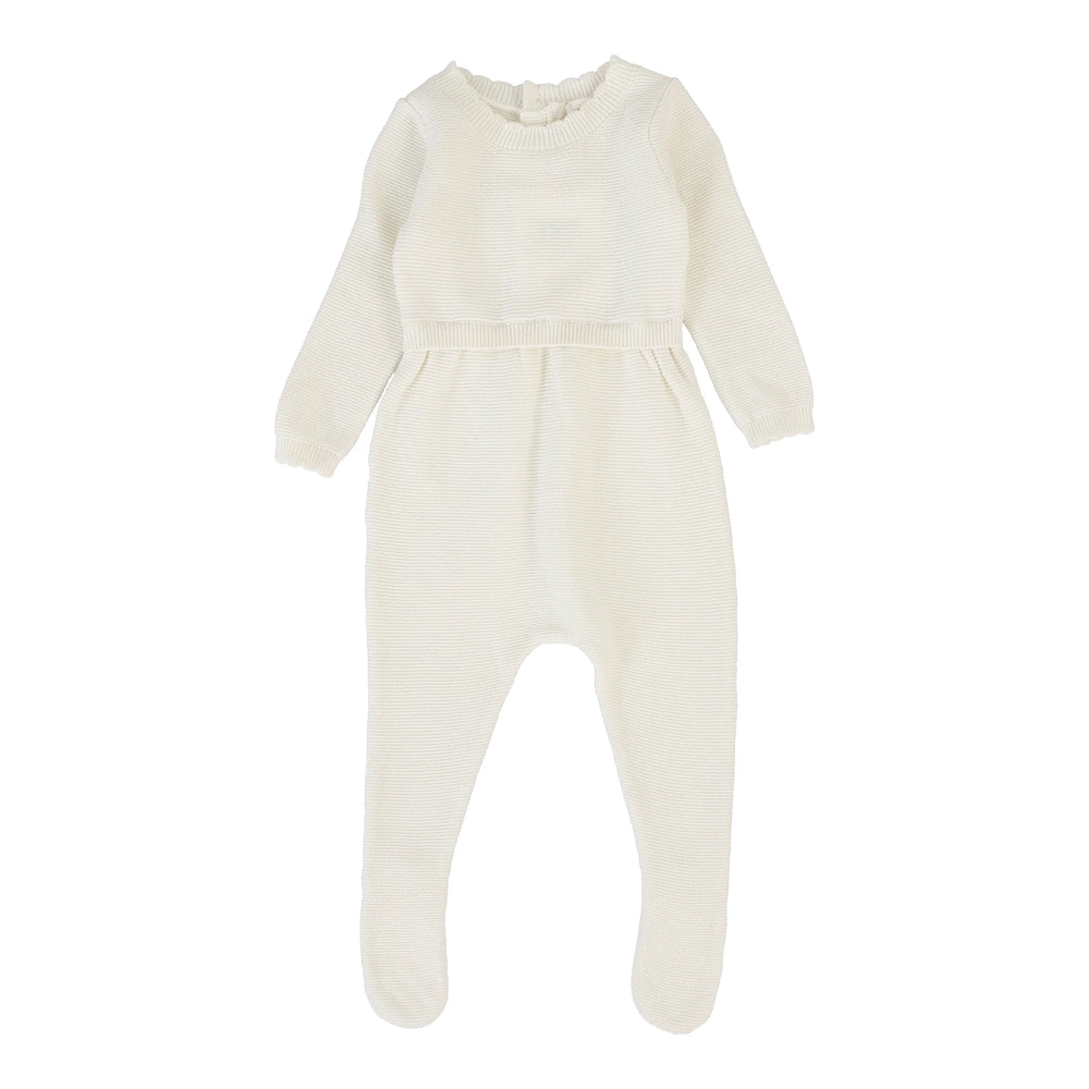 Pre-Order Lil Legs Cream Knit Footie