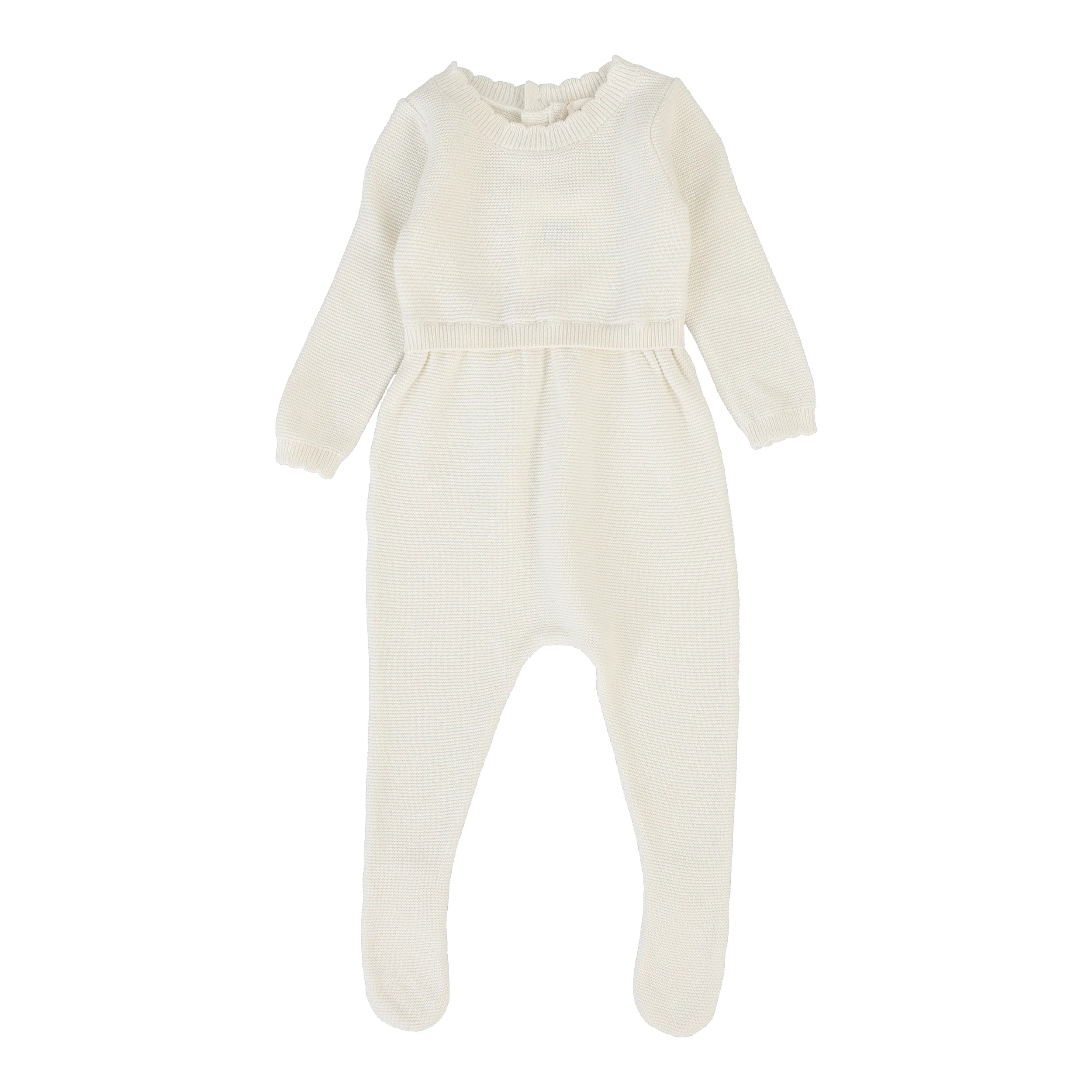 Pre-Order Lil Legs Cream Knit Footie