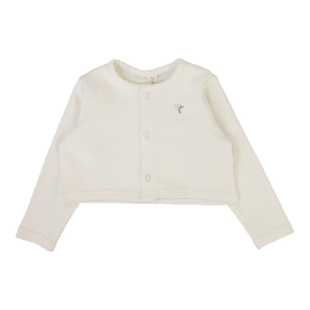 Lilette Embroidered Bud Cardigan