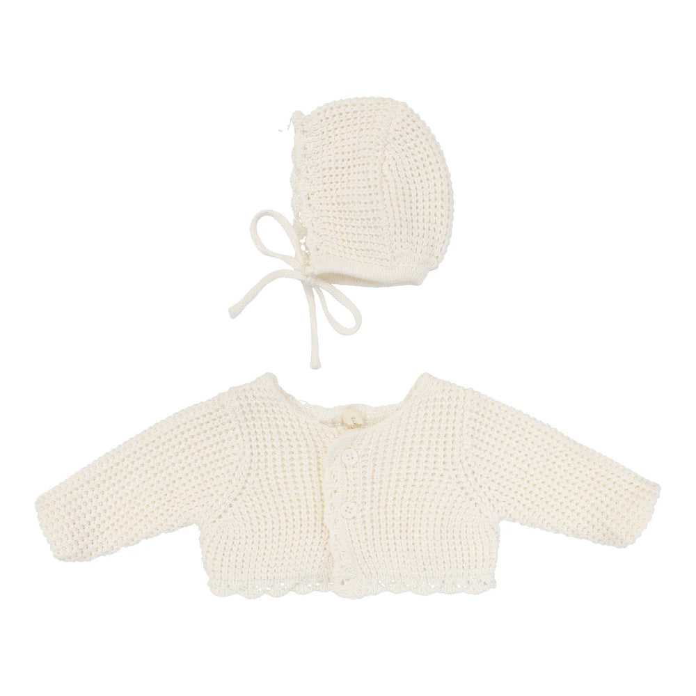 FW25' Lilette Chunky Knit Shrug & Bonnet