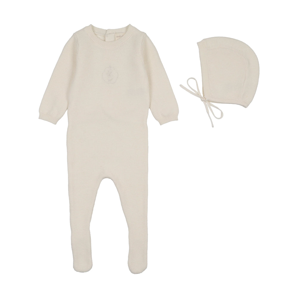 Pre-Order Lilette Crest Knit Footie & Beanie