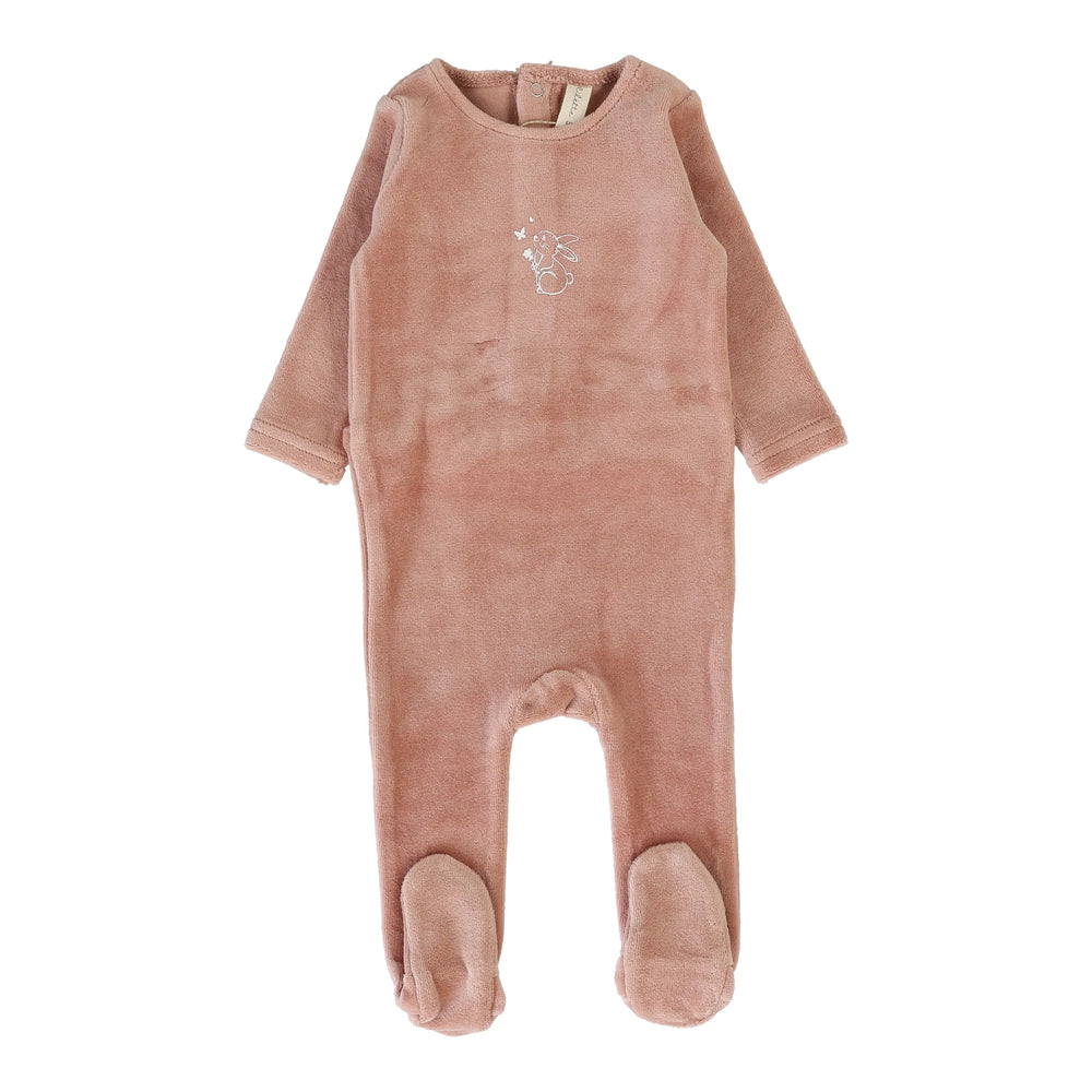 Lilette Velour Forest Graphic Footie