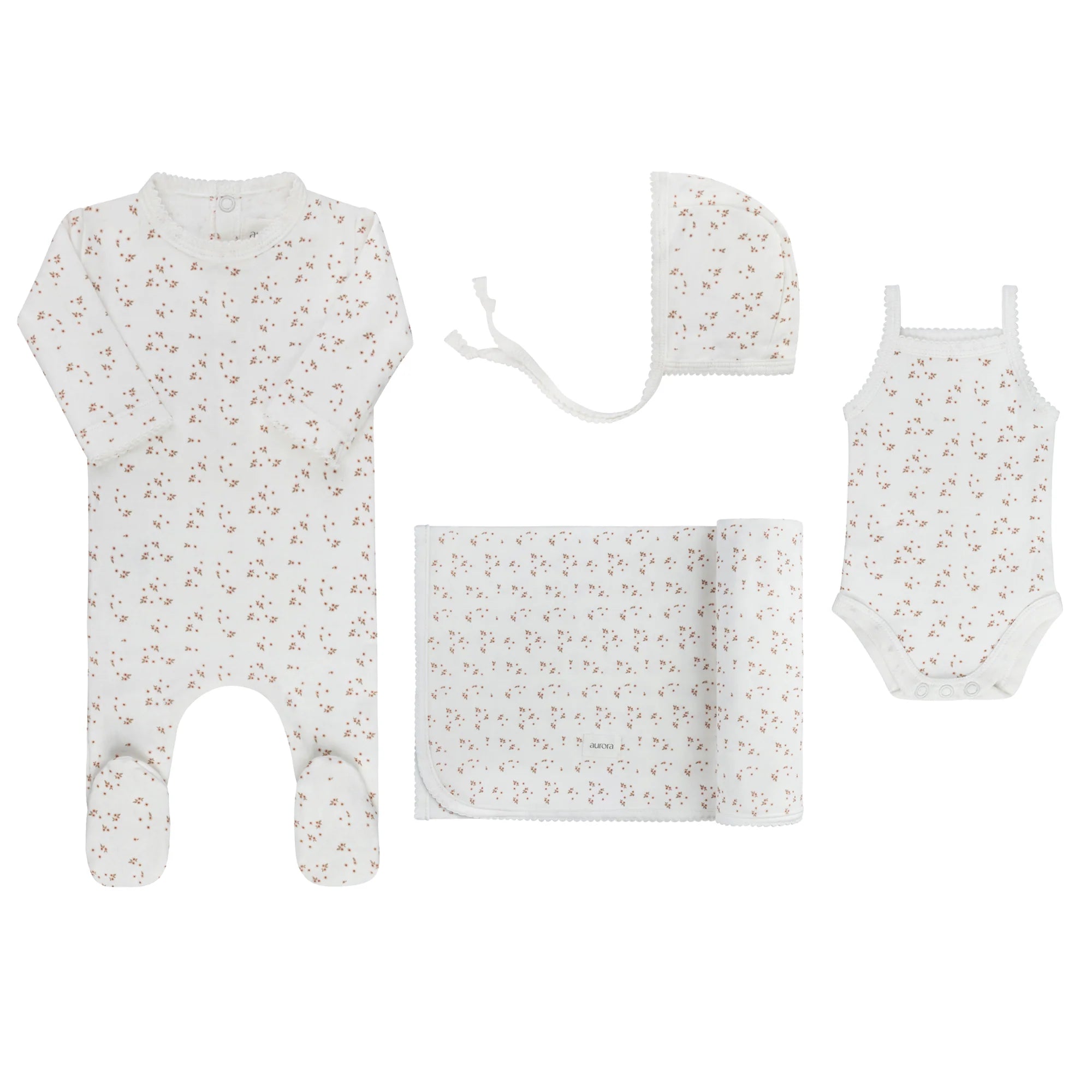 Ely's & Co Embroidered Leaf Deluxe Take Me Home Set