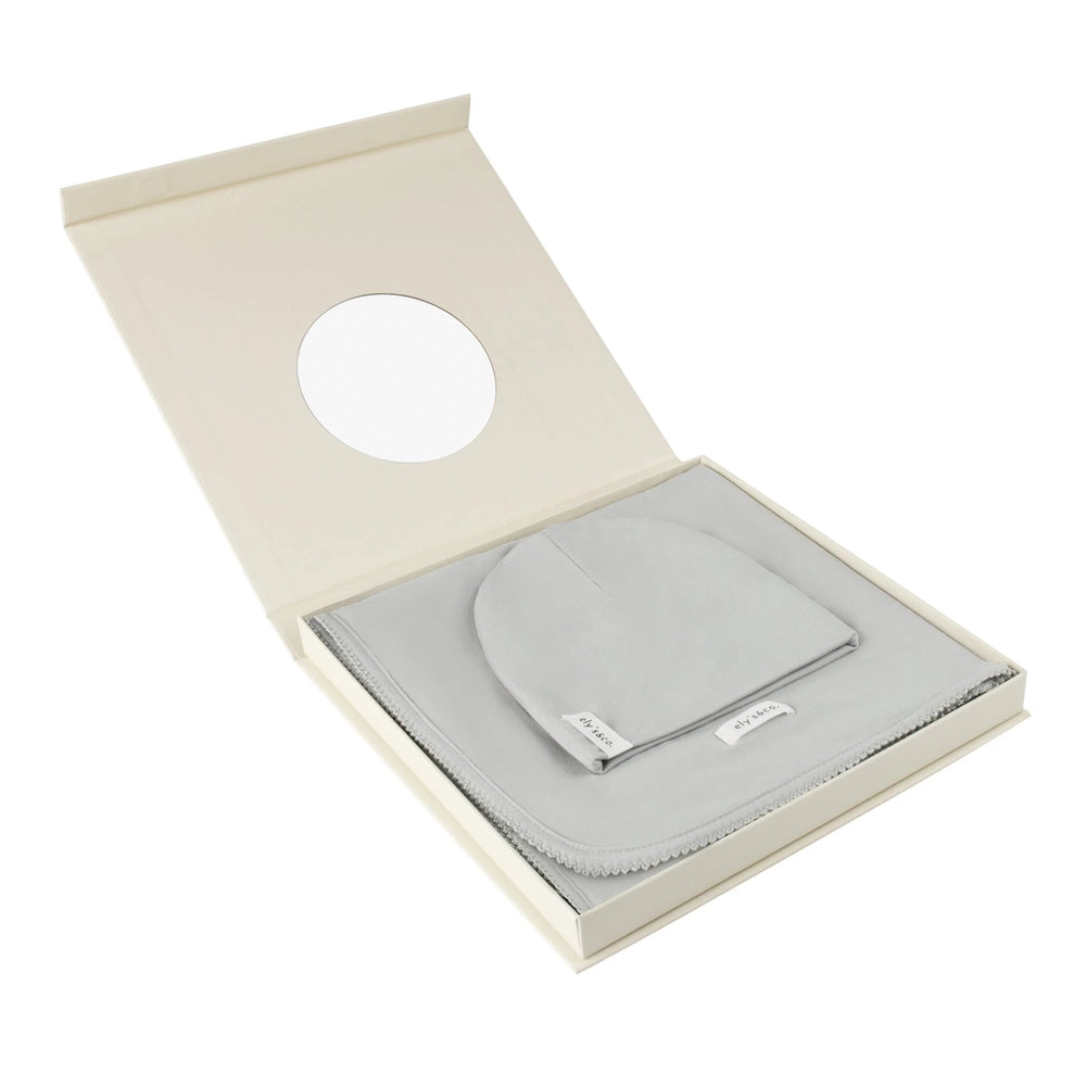 Pre-Order Ely's and Co Modal Swaddle + Beanie Gift Set