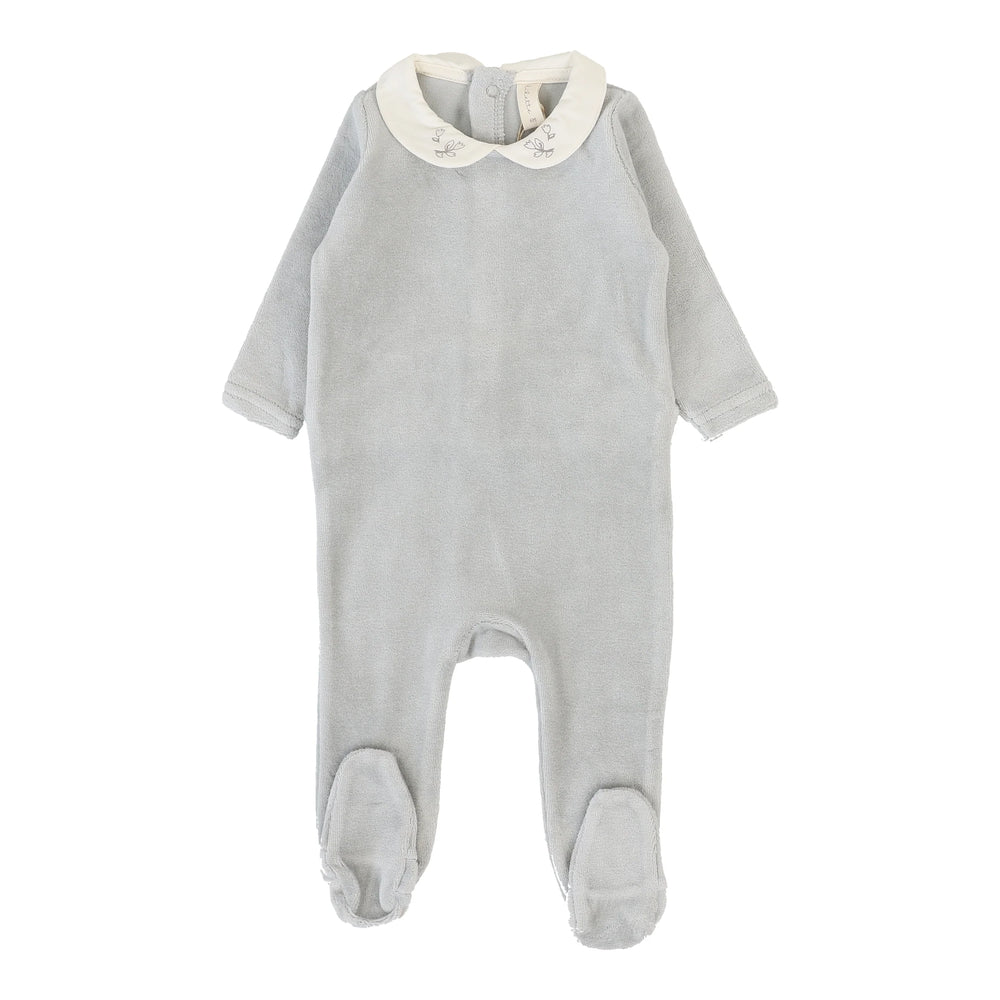 Lilette Velour Collar Footie