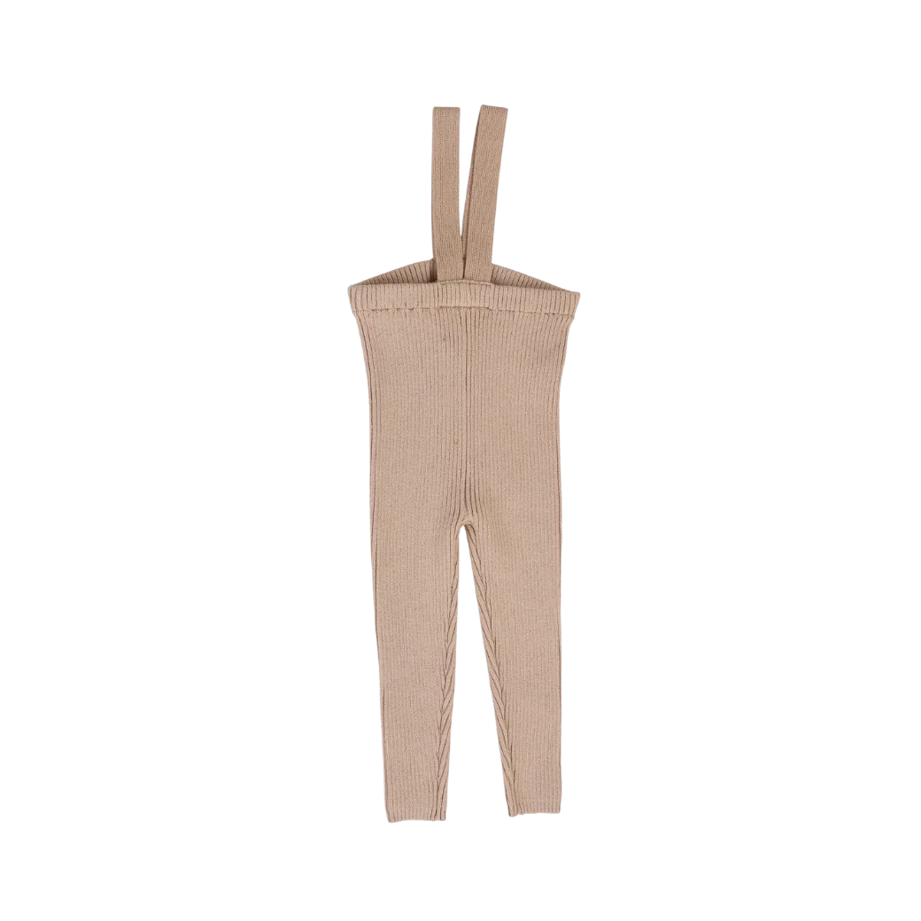 Lil Legs Knit Long Suspender Leggings