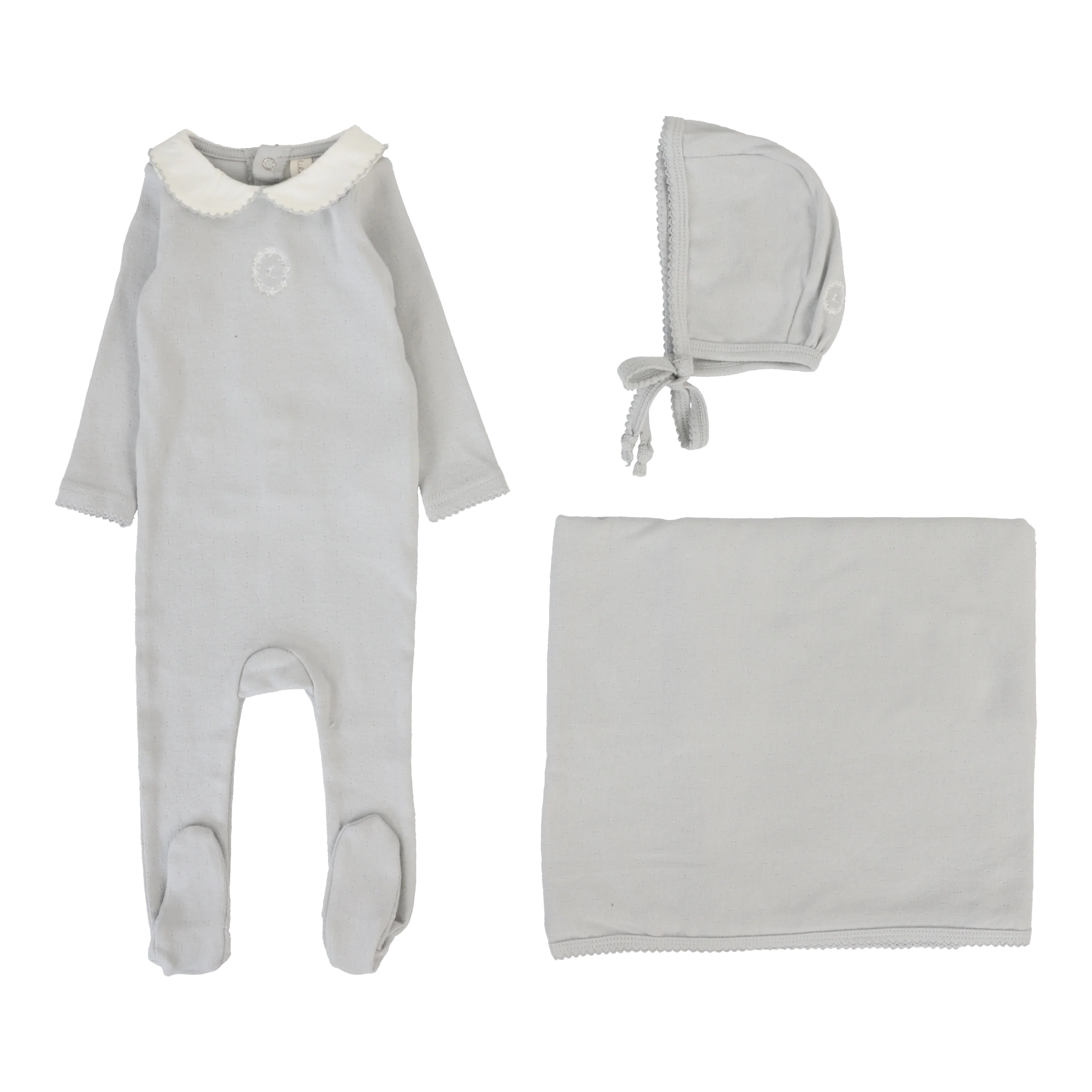 Lilette Emblem Embroidered Layette Set