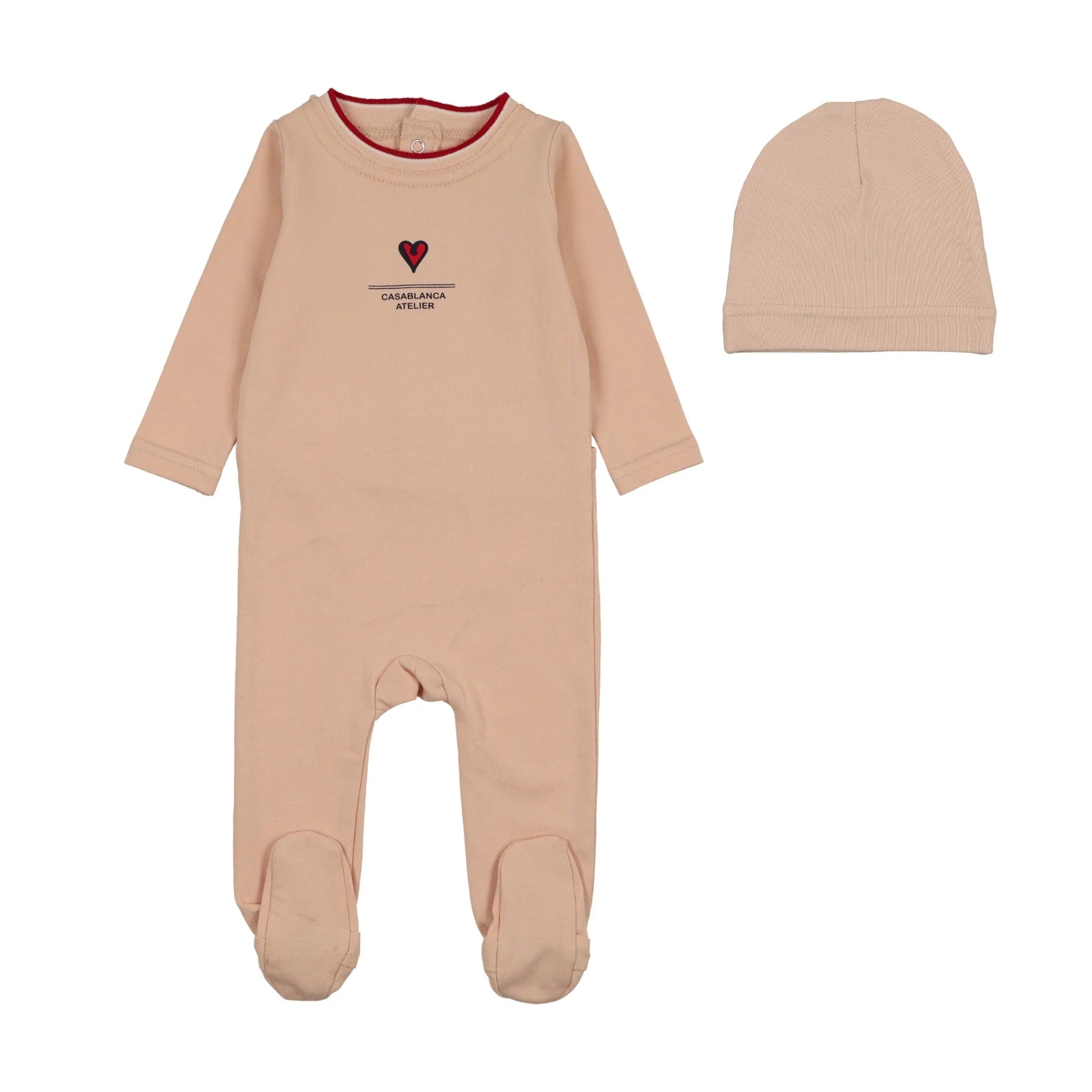 Lil Legs Outer Field Girls Footie & Beanie