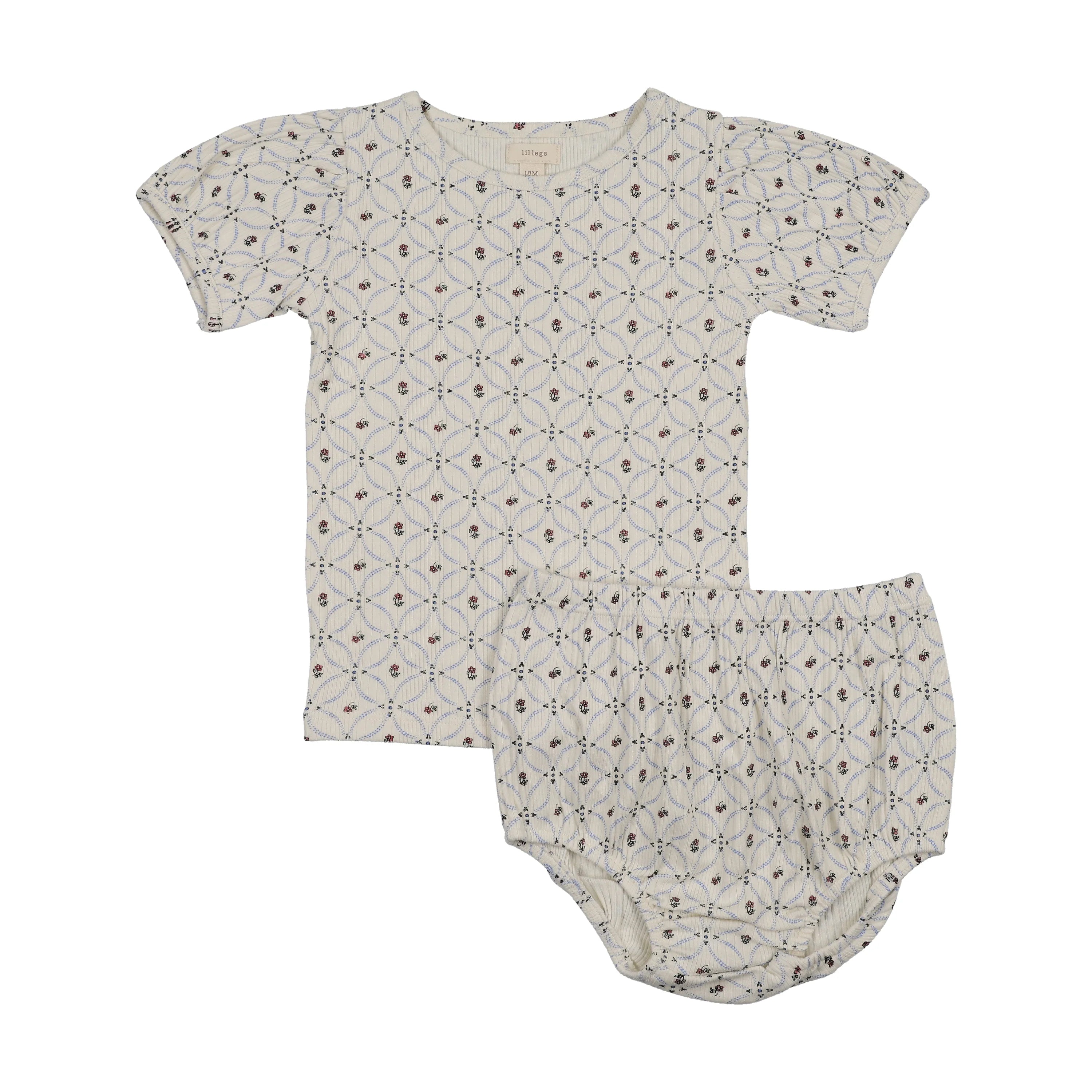 Lil Legs Puff Sleeve Toddler Set