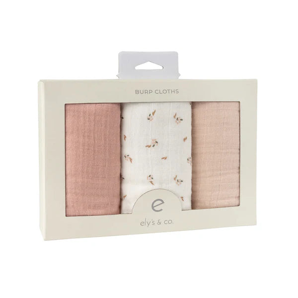 Elys & Co Muslin Burp Cloth- 3pk