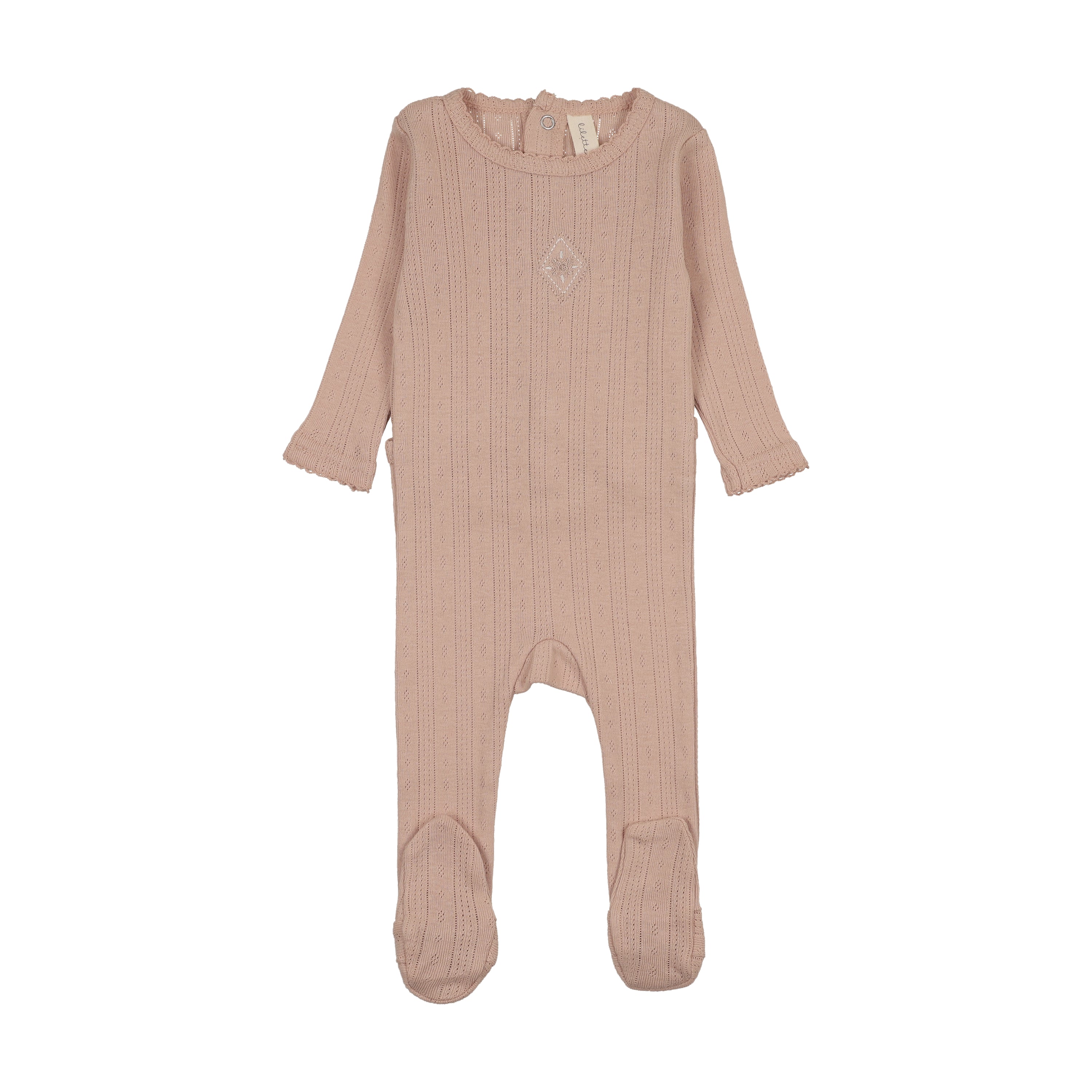 Lilette Geo Floral Embroidered Footie