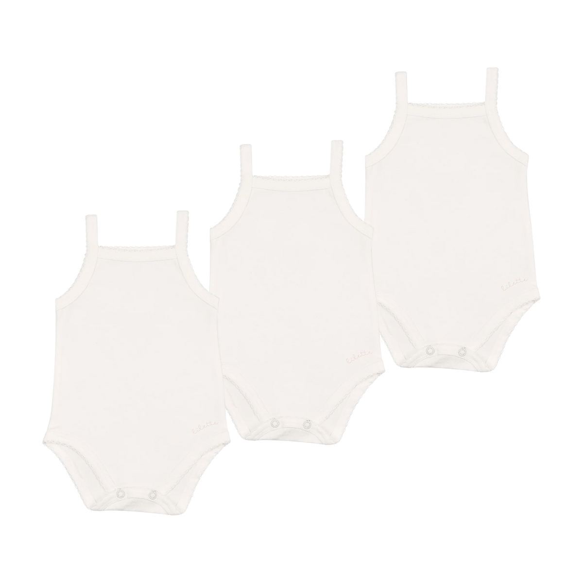 Lilette 3 Pack Girls Undershirts