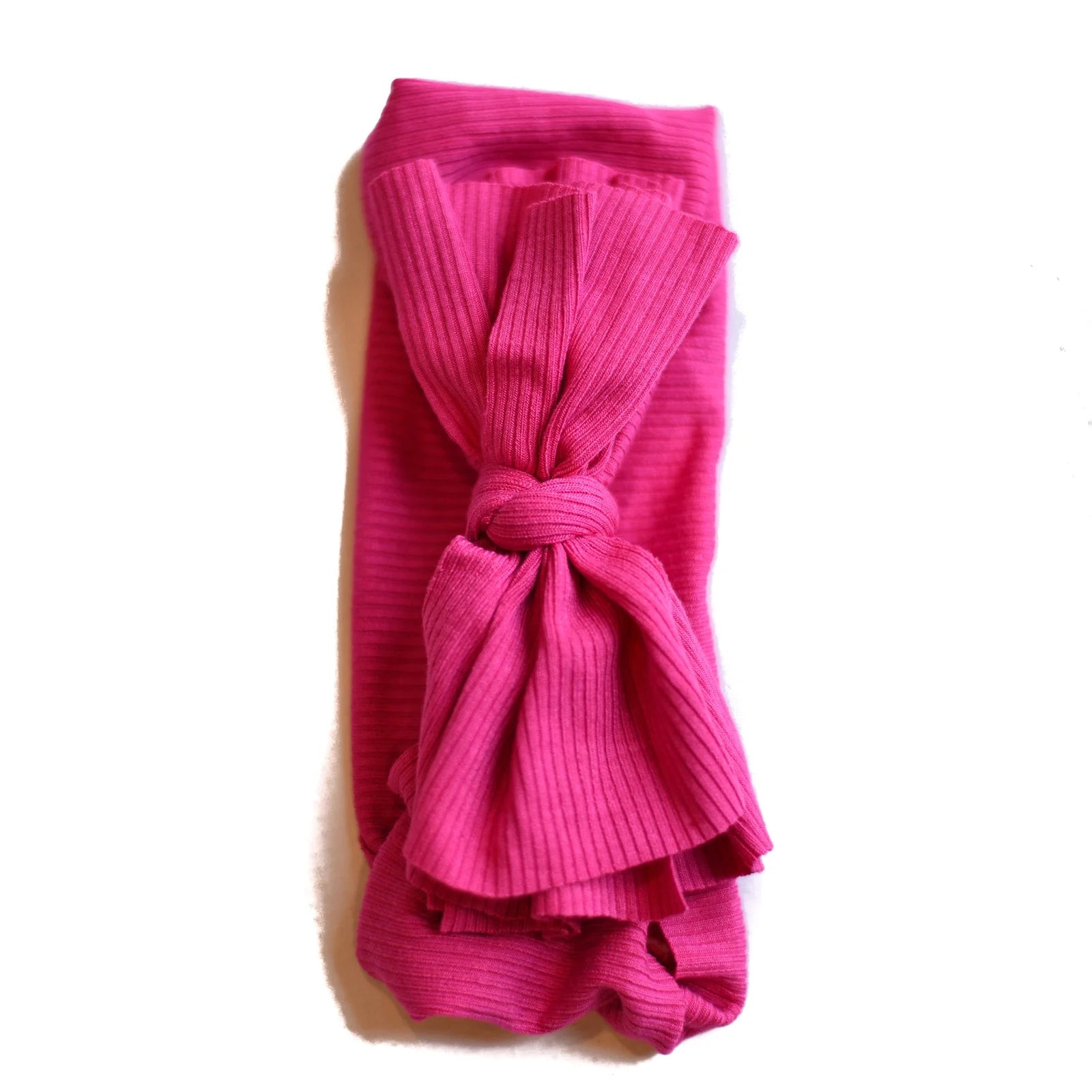 Nicsessories Butter Soft Ribbed Baby Bow Headband