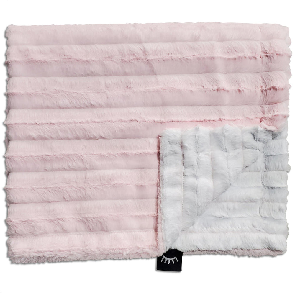 Winx & Blinx Chinchilla Snowhite Pink Minky Blanket
