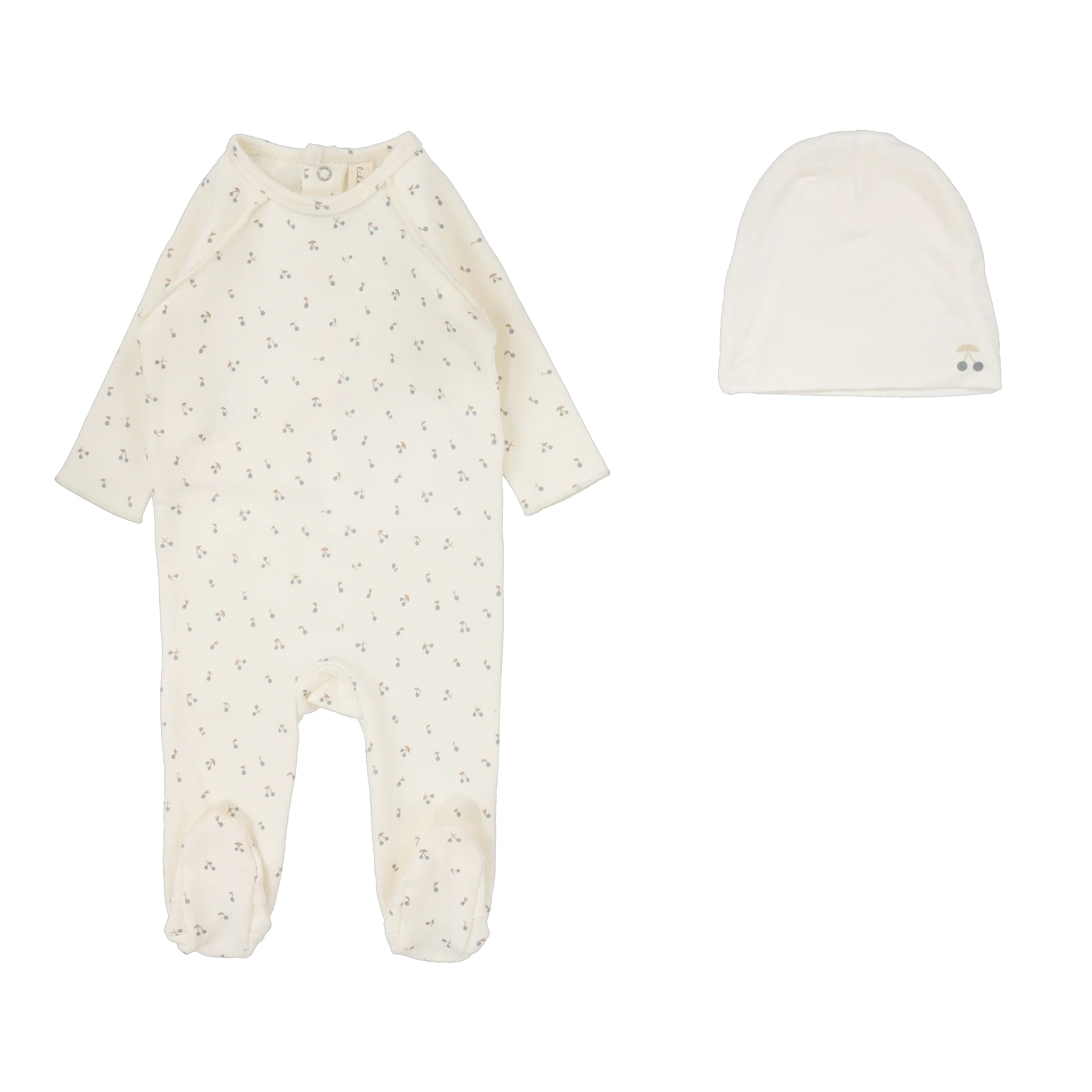 Lilette Cherry Footie & Beanie