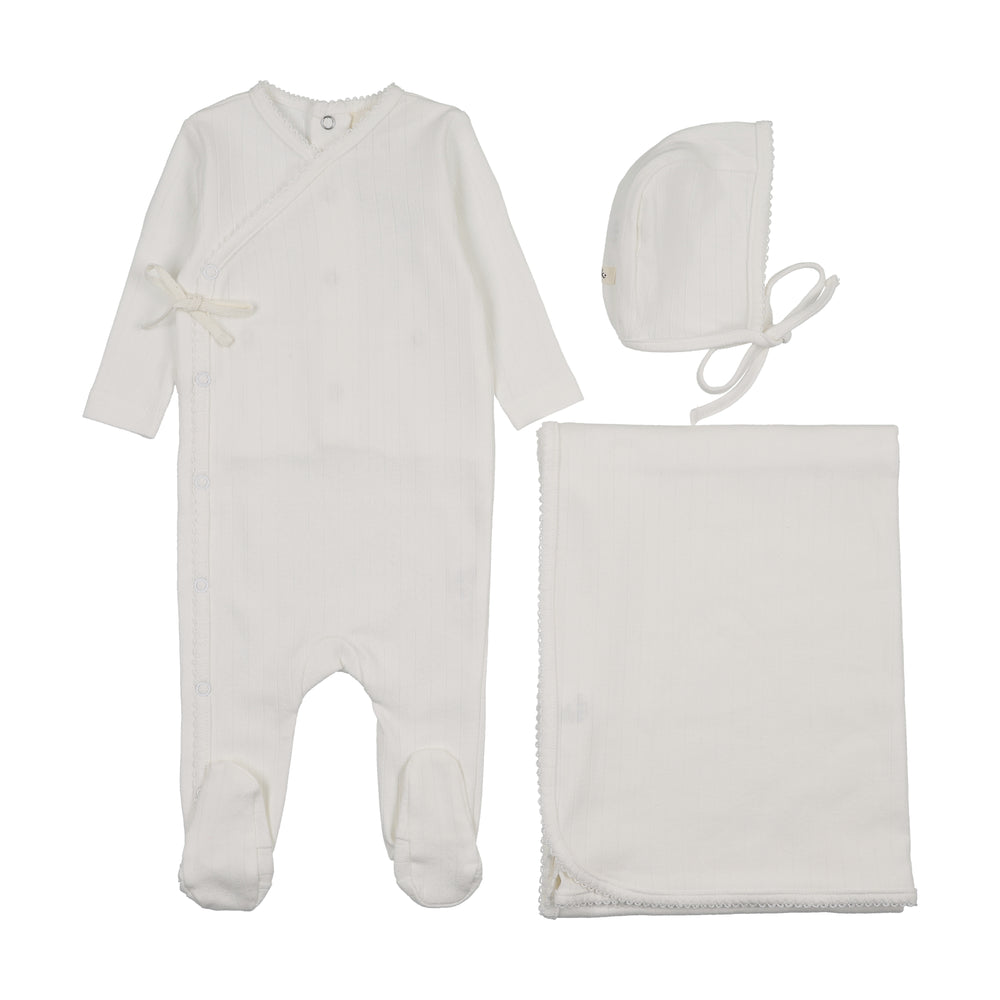Mema Knits Pointelle Layette