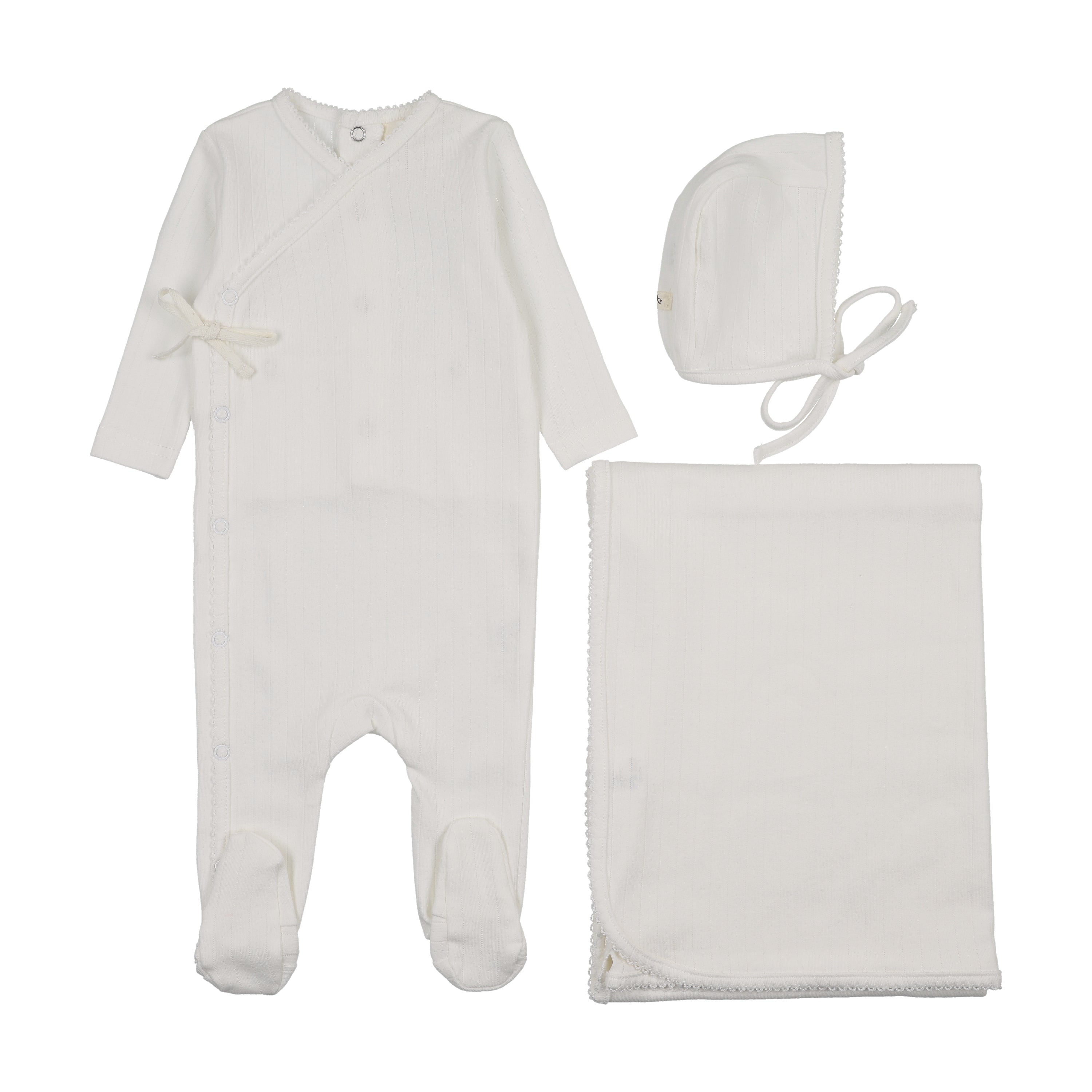 Mema Knits Pointelle Layette