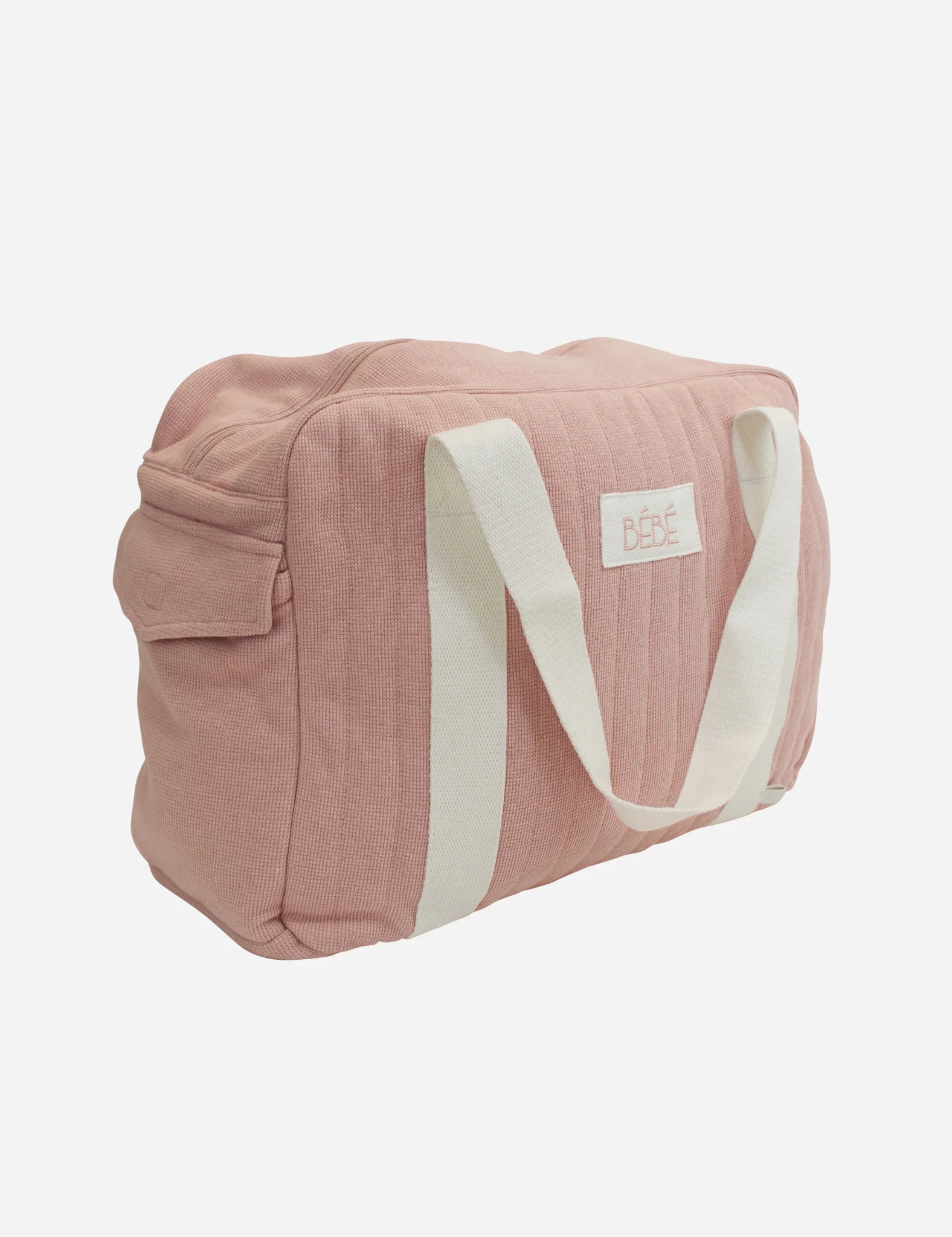 Kipp- Waffle Diaper Bag- Pink