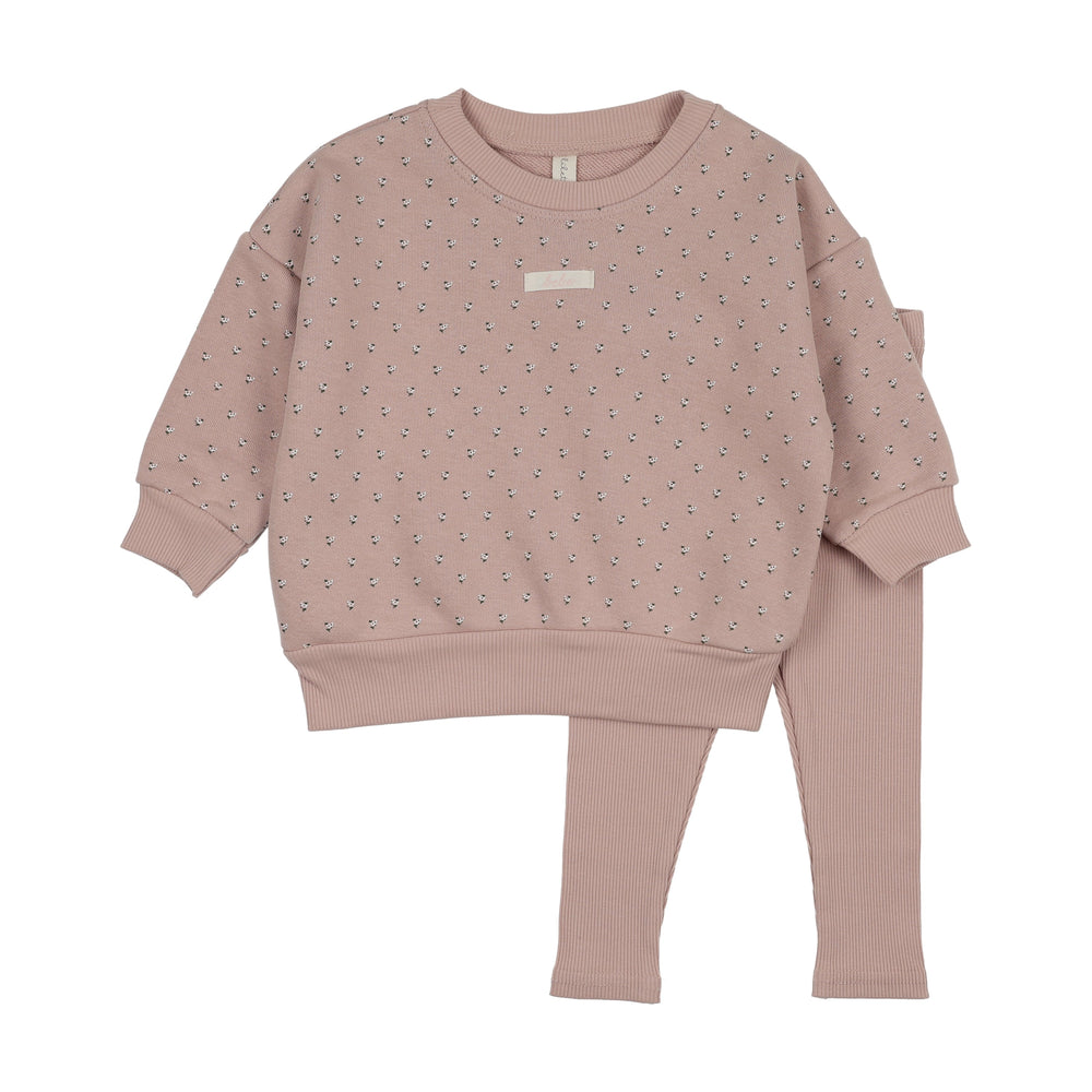 Lilette Floret Print Sweatshirt Set