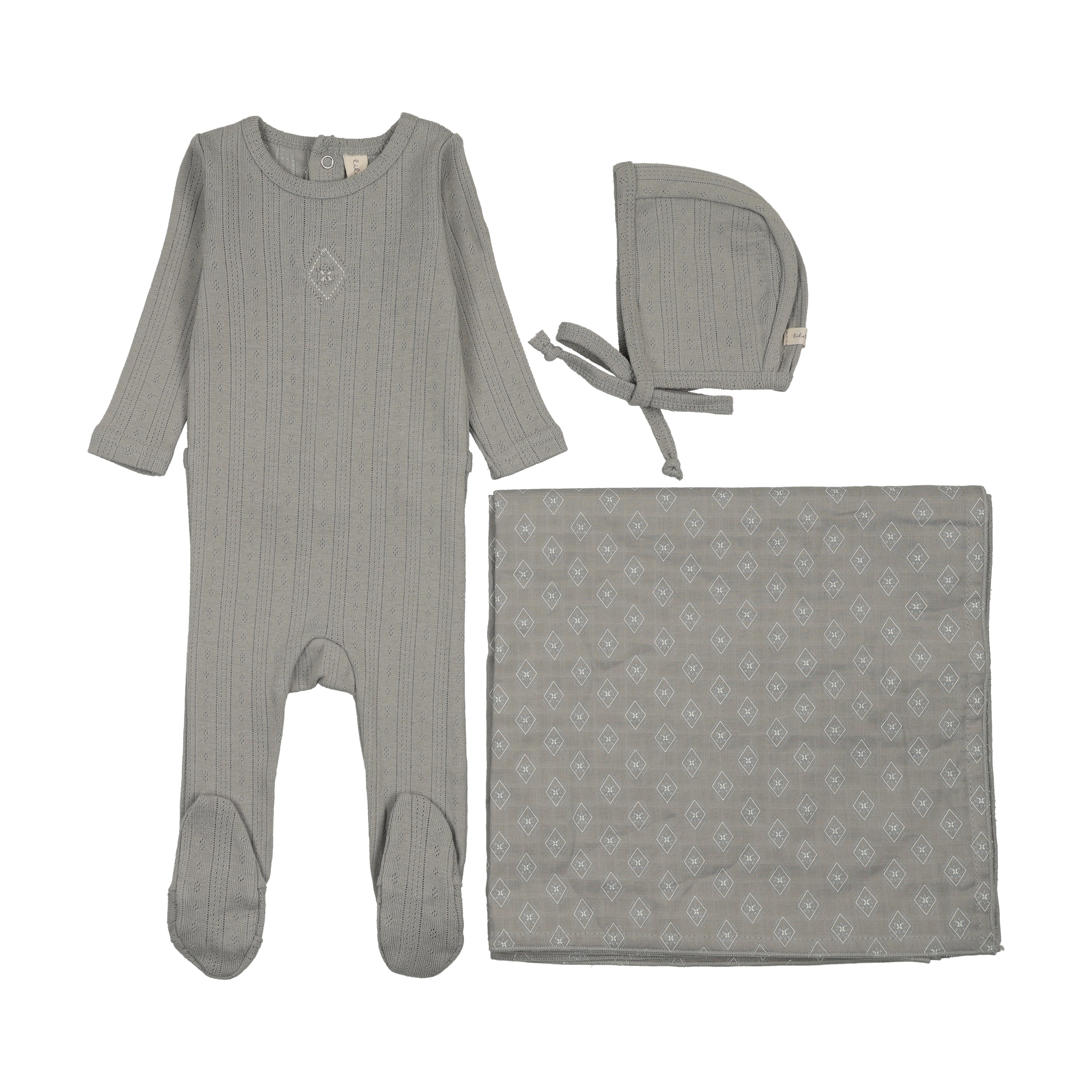 Lilette Geo Floral Embroidered Layette Set