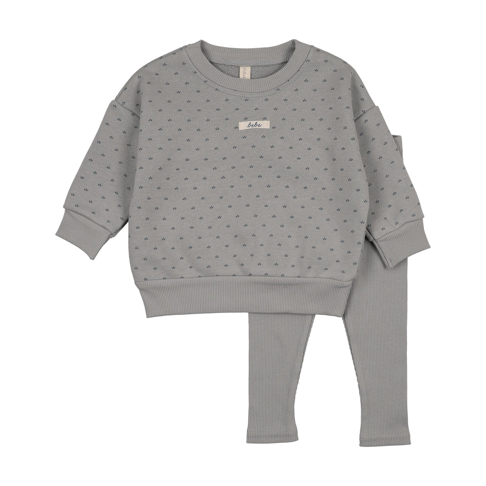 Lilette Floret Print Sweatshirt Set